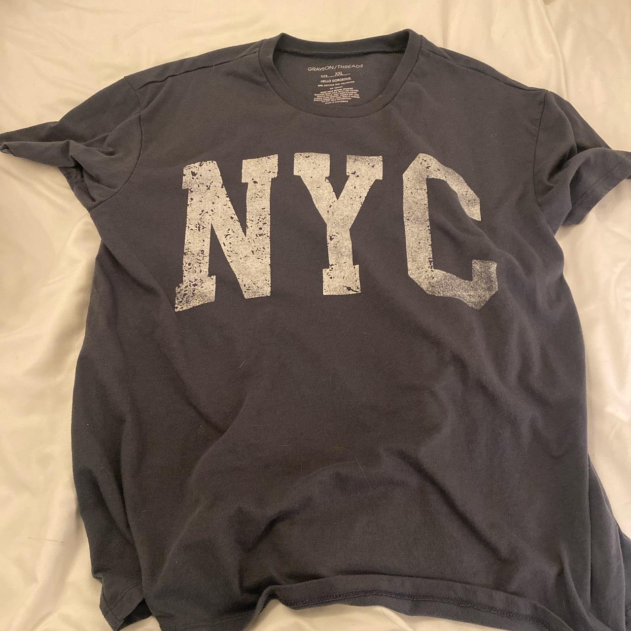 Grayson/threads hello oversized NYC shirt - Depop