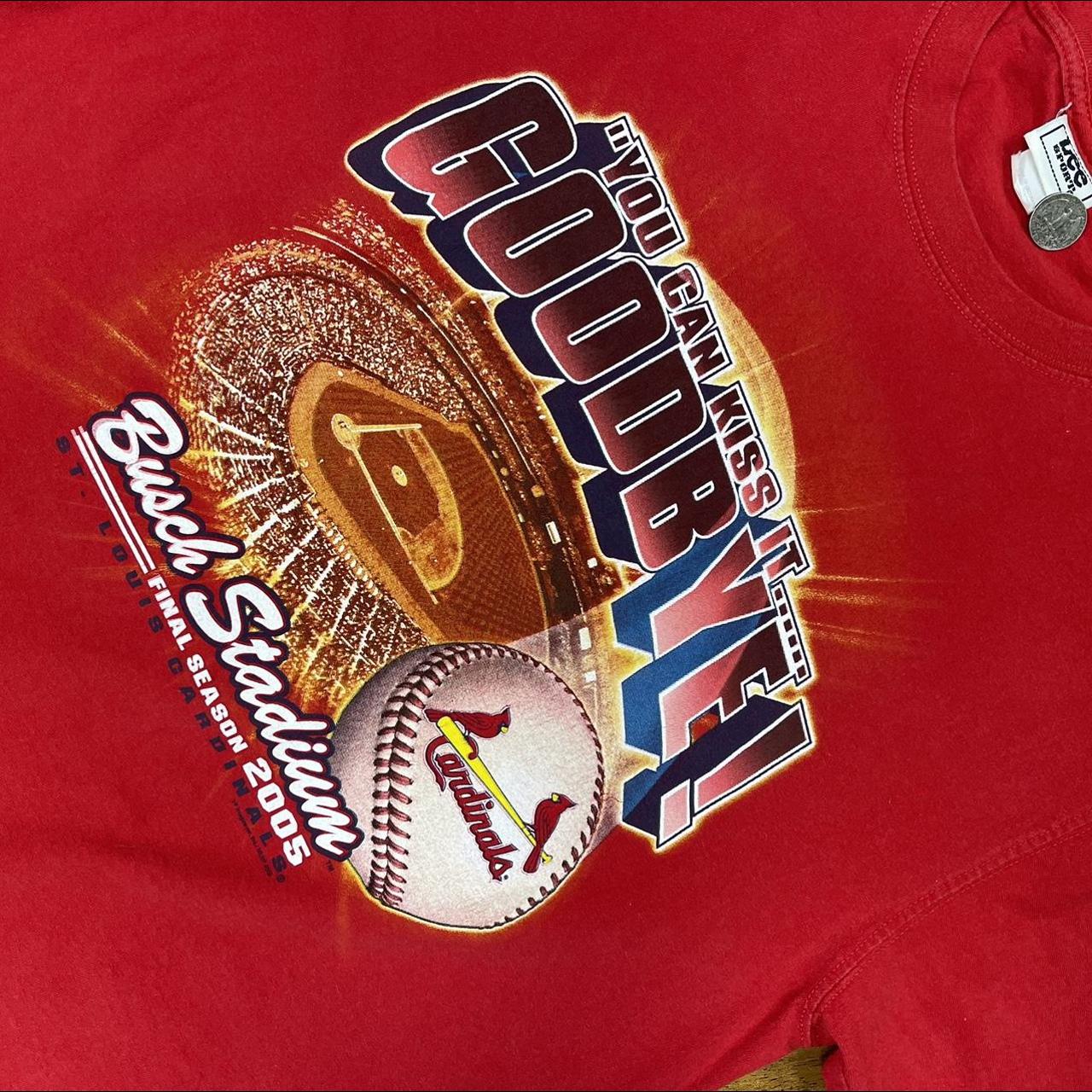 NEW Lee Sport Busch Stadium Red Tee