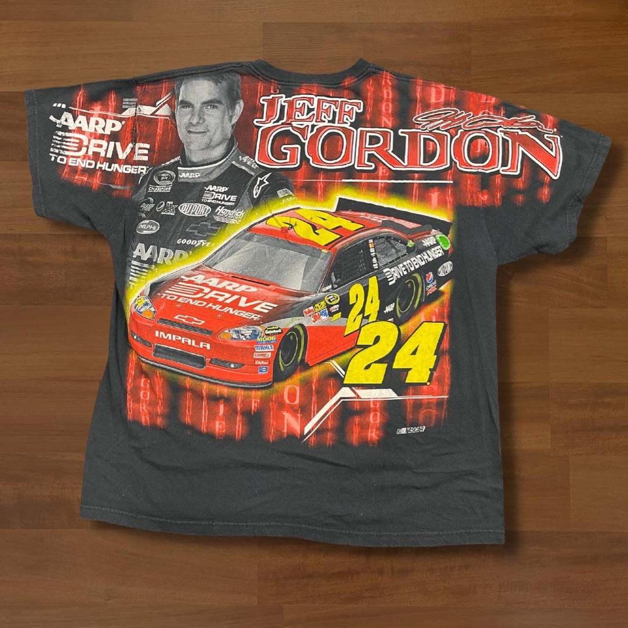 Y2k Vintage Jeff Gordon All over Print Double Sided... - Depop