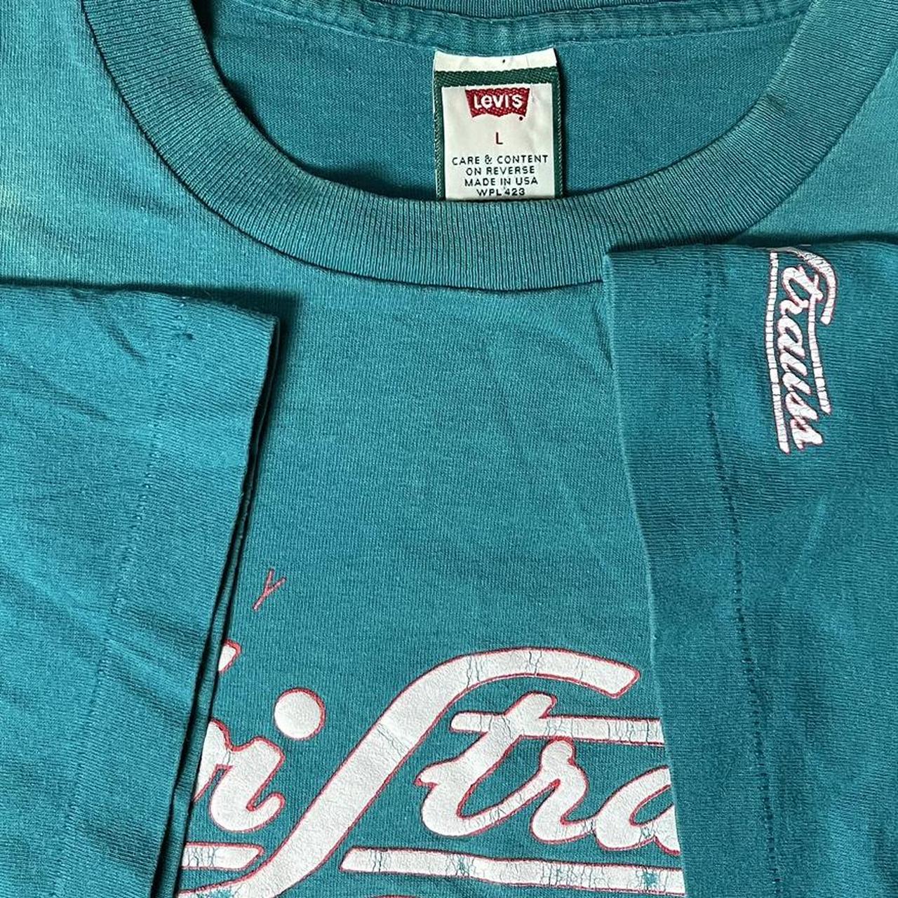 90’s Vintage Single Stitch Teal Levi-Strauss... - Depop