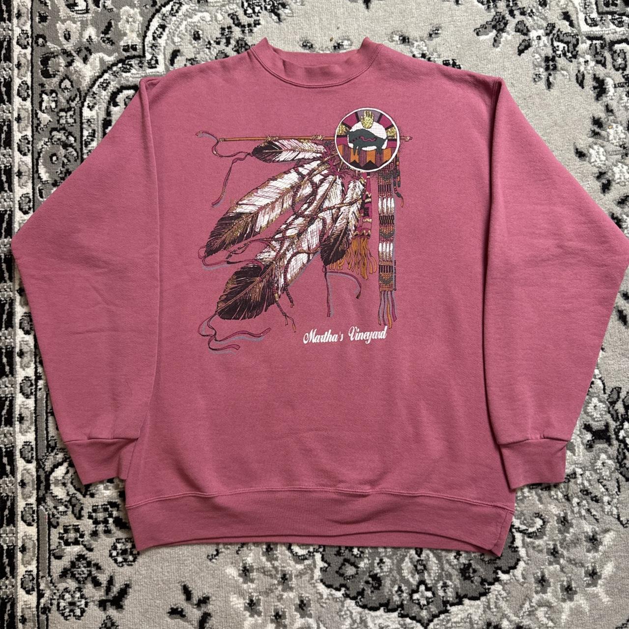 Native Men's Sweatshirt - Pink/Red - XL – Vintage… - image 1