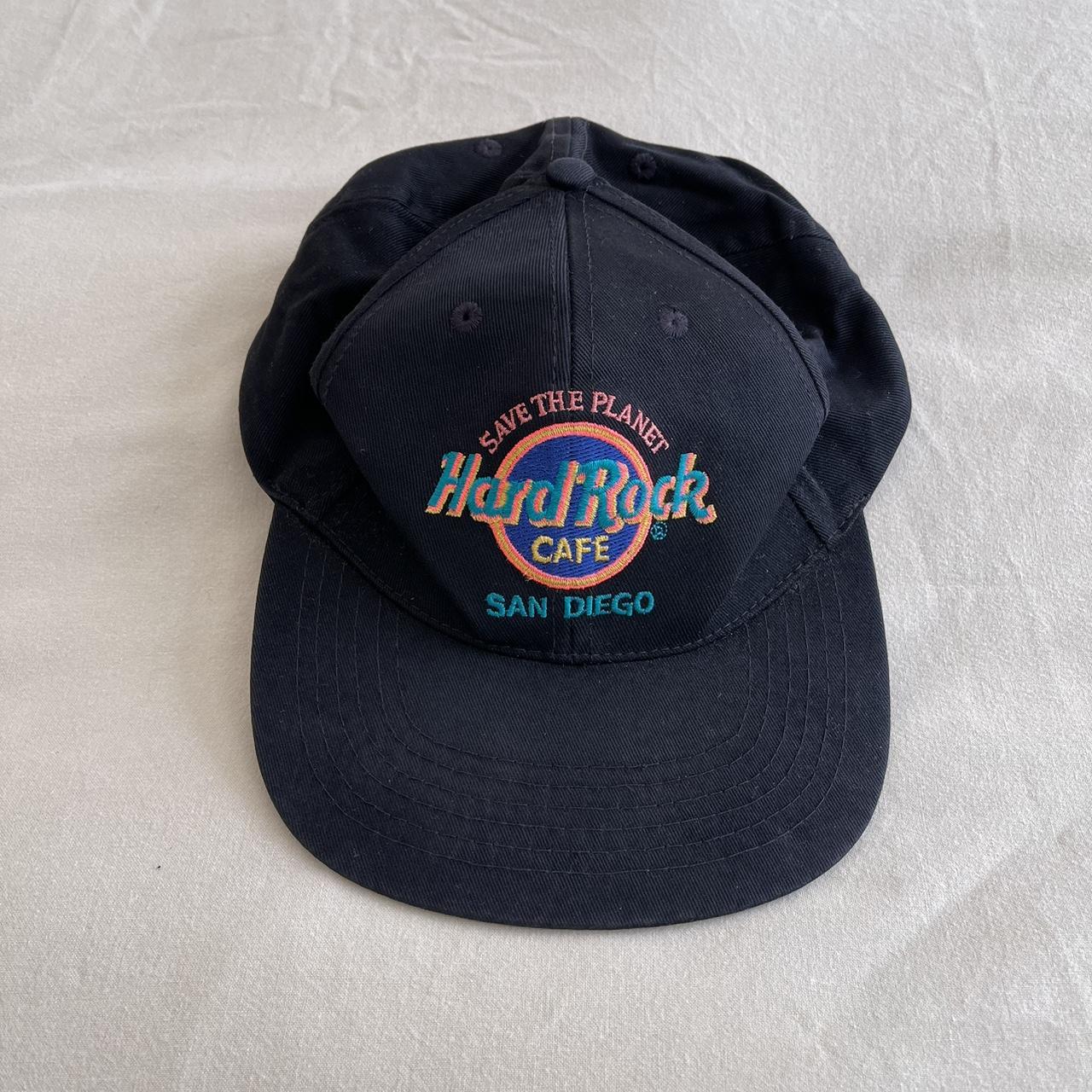 Hard Rock Cafe Men's Black Hat | Depop