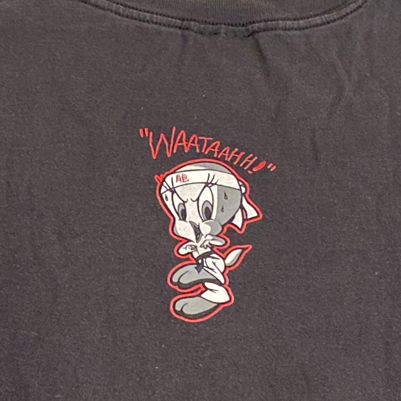 90s vintage tweety bird looney tunes t shirt, karate | Depop