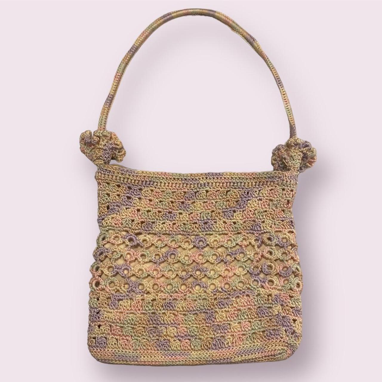 Crochet Multicolored Chunky y2k bag! ~$25~ FREE - Depop