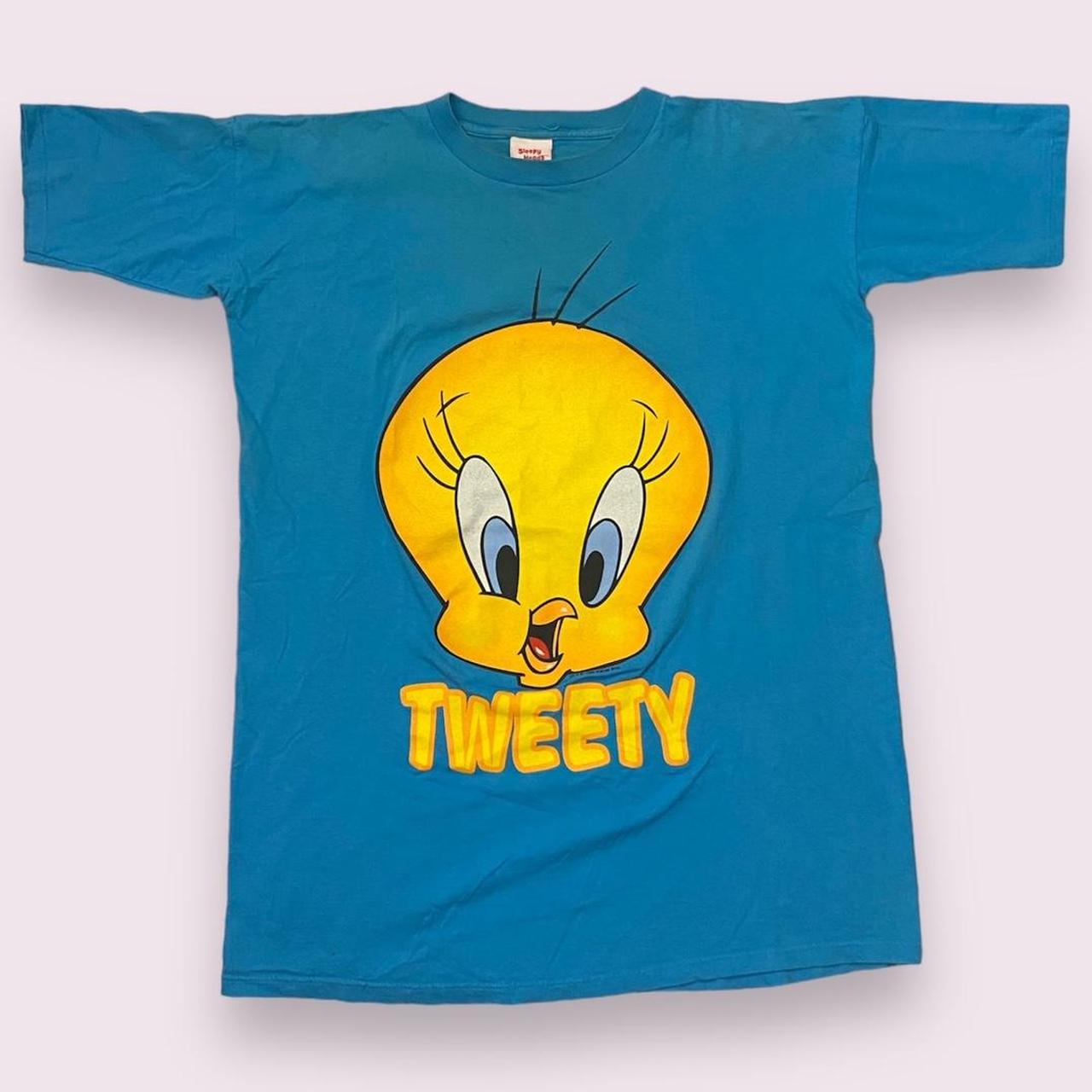 90s vintage tweety bird looney tunes t shirt, karate | Depop