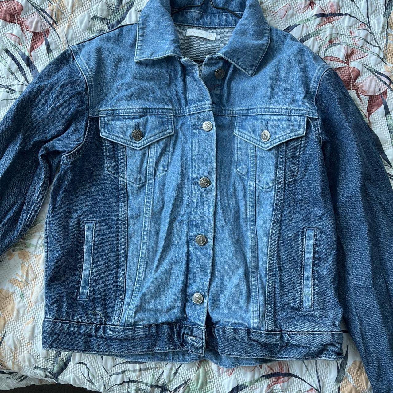 Kookai denim jacket . Size 40. Postage included in... - Depop