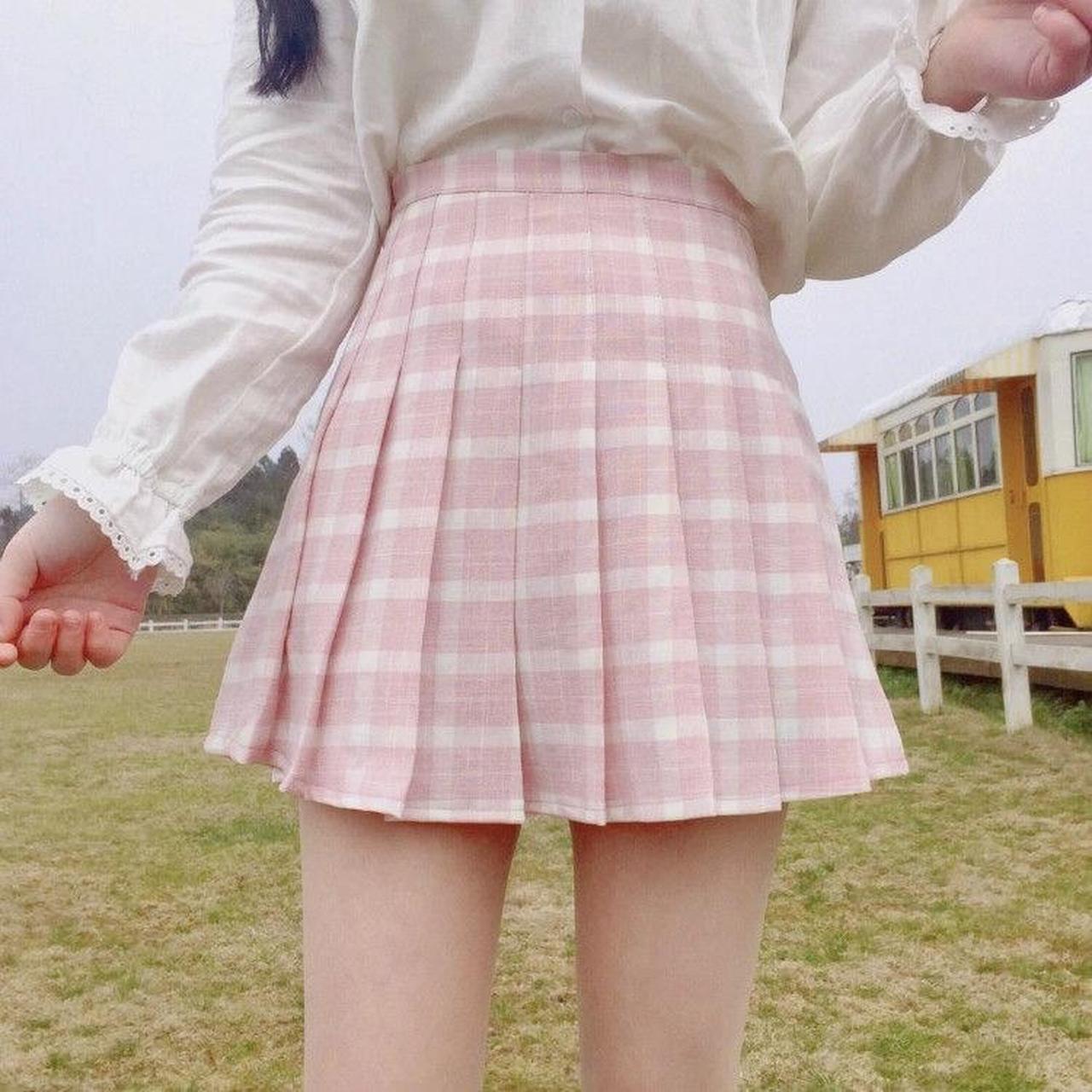 Chuu plaid shop pleated skirt