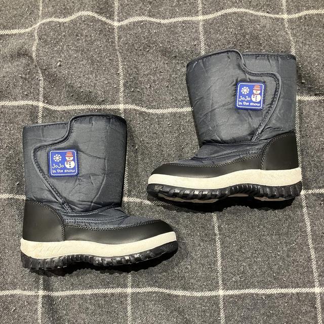 Jojo Maman Bebe Boys Navy Blue Snow Boots Size. Depop