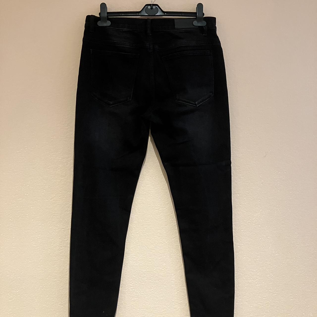 Arne Mens Black Denim Straight Leg Jeans W32  Depop 