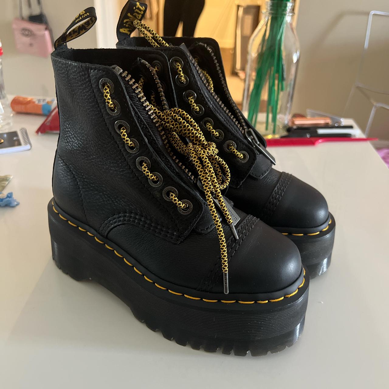 New Dr Martens Jadon XL black white chunky platform boots