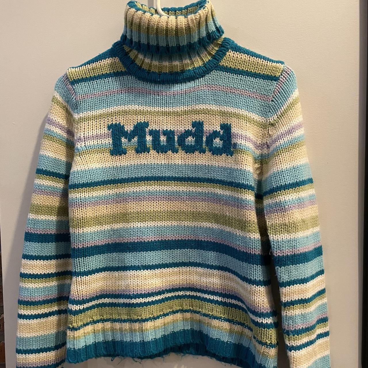 Mudd Clothing Women's Blue and Green Jumper (2)