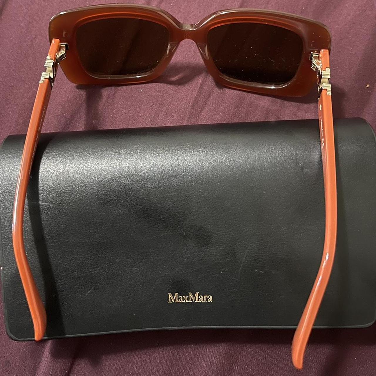 Max Mara Emme7 Mm0030 44e Dark Orange Square... - Depop