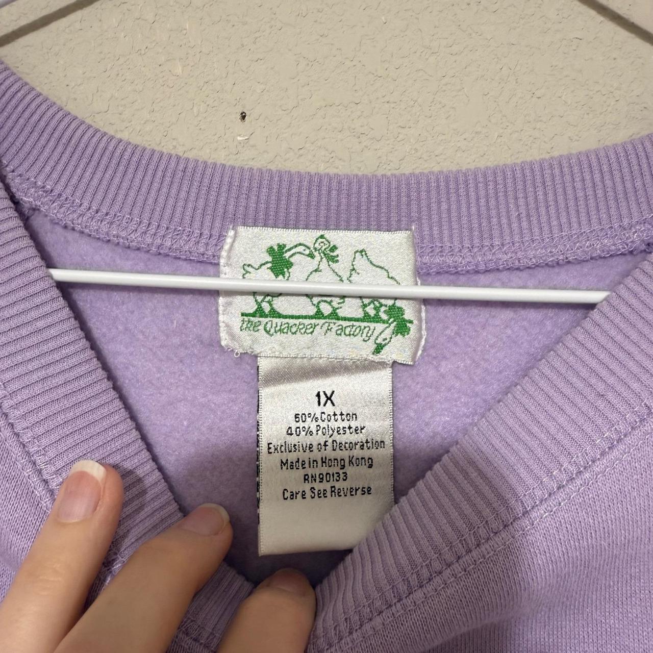 Quacker Factory Women's Sweatshirt - Purple - XL … - image 3