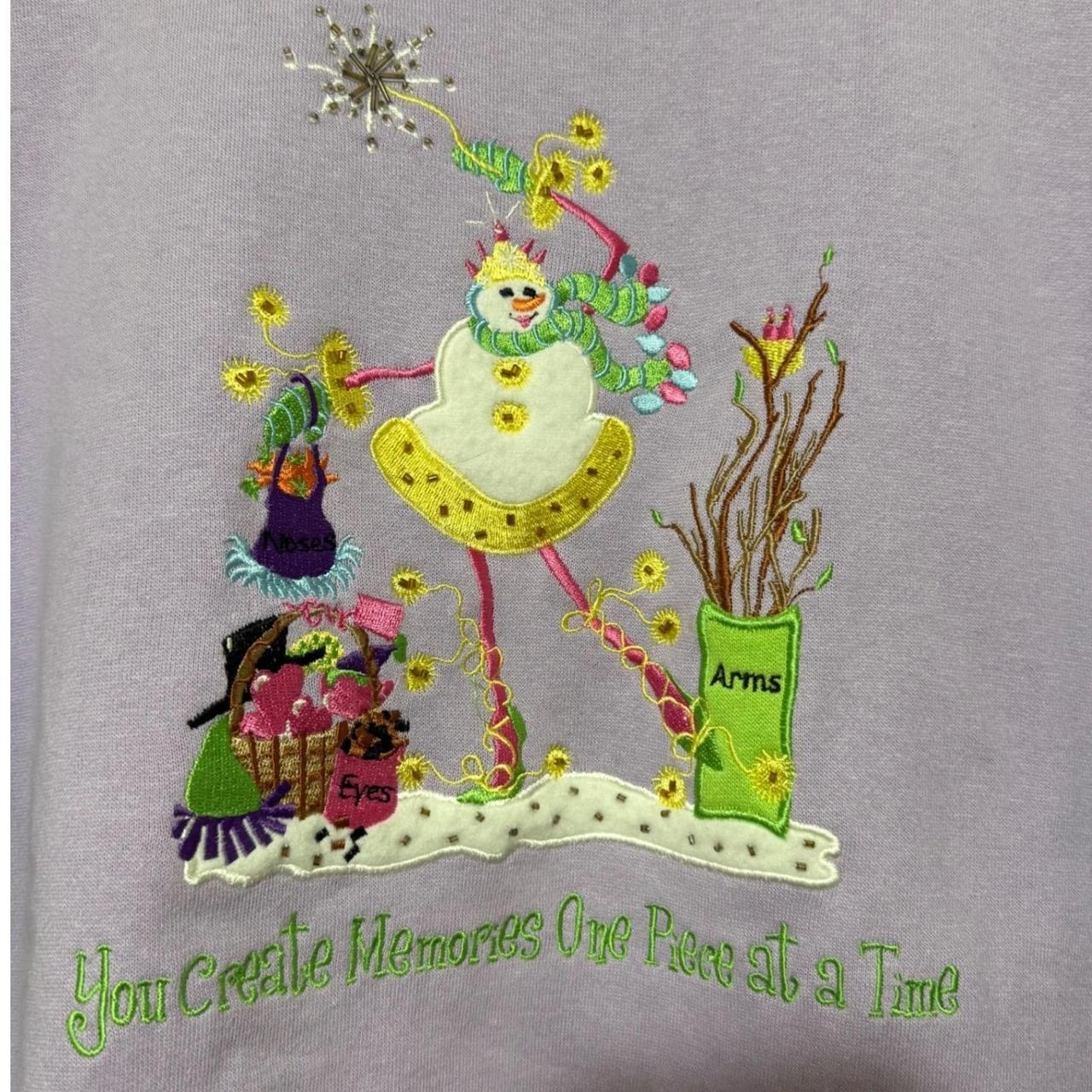 Quacker Factory Women's Sweatshirt - Purple - XL … - image 4