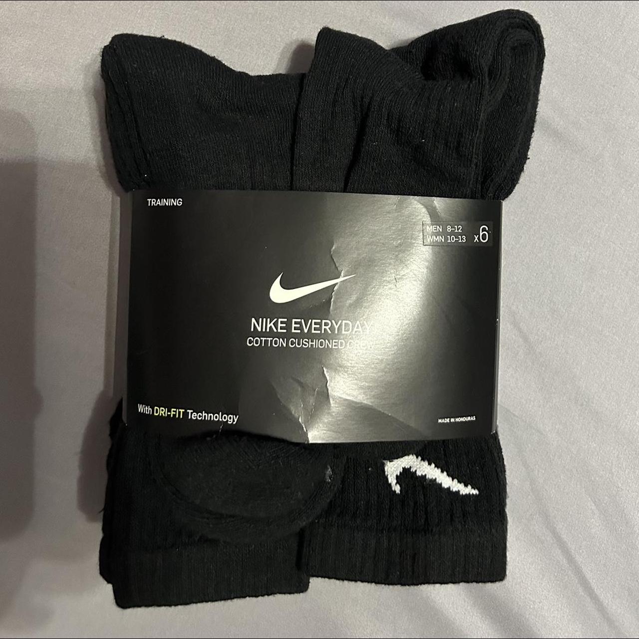 mens tall black nike socks