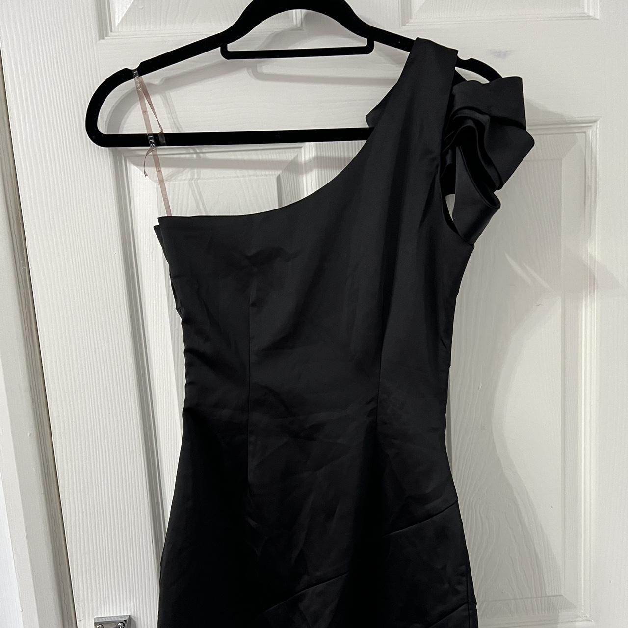 lipsy black knitted dress