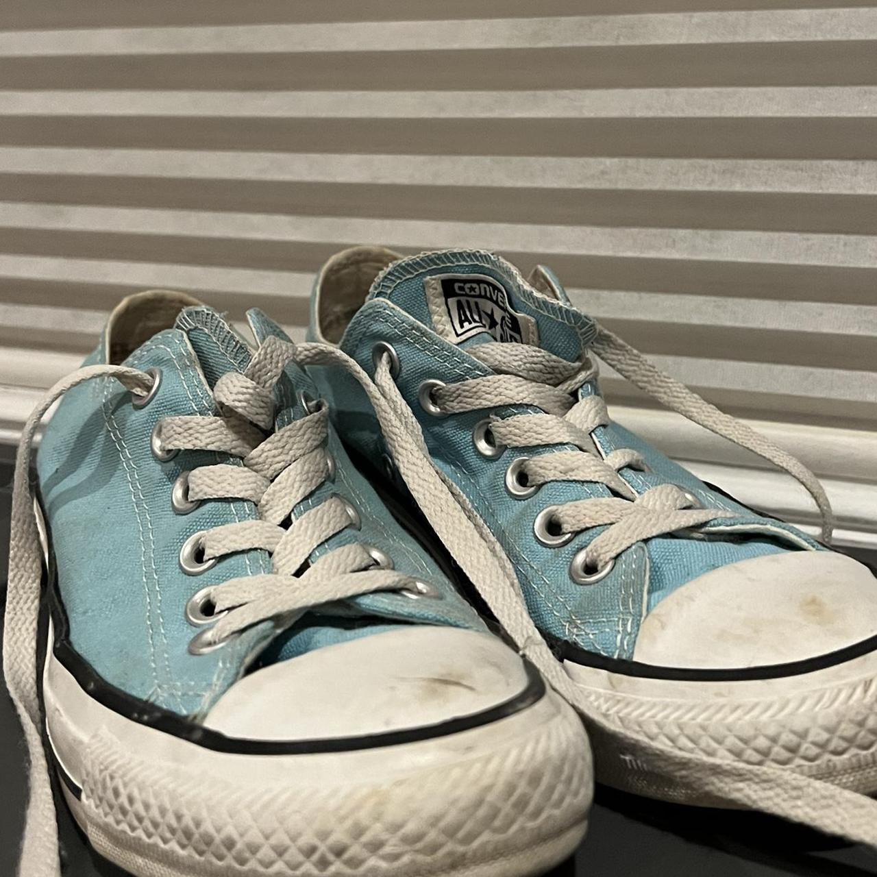 VINTAGE CONVERSE sneakers (light turquoise / blue)...