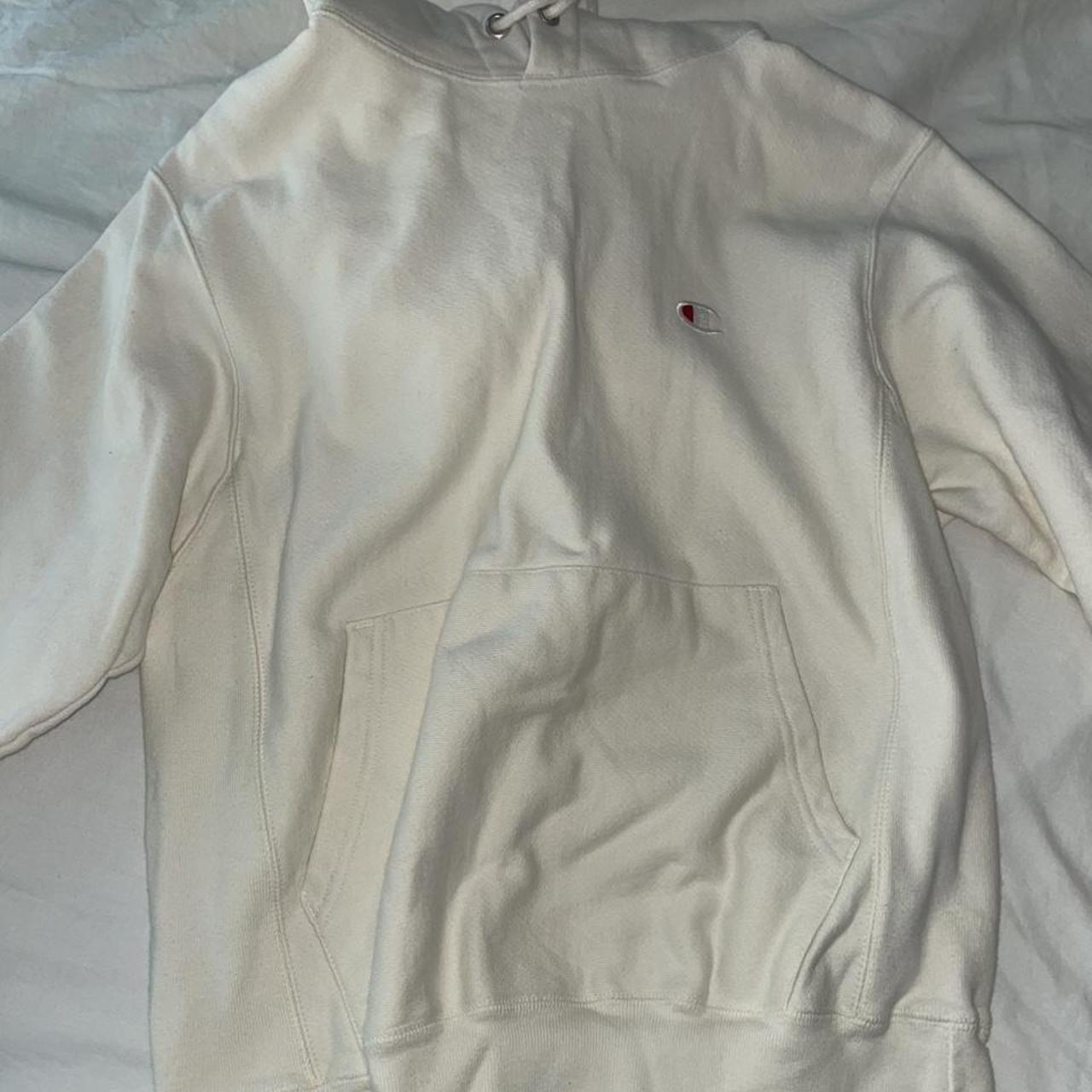 Cream color hot sale champion sweatshirt