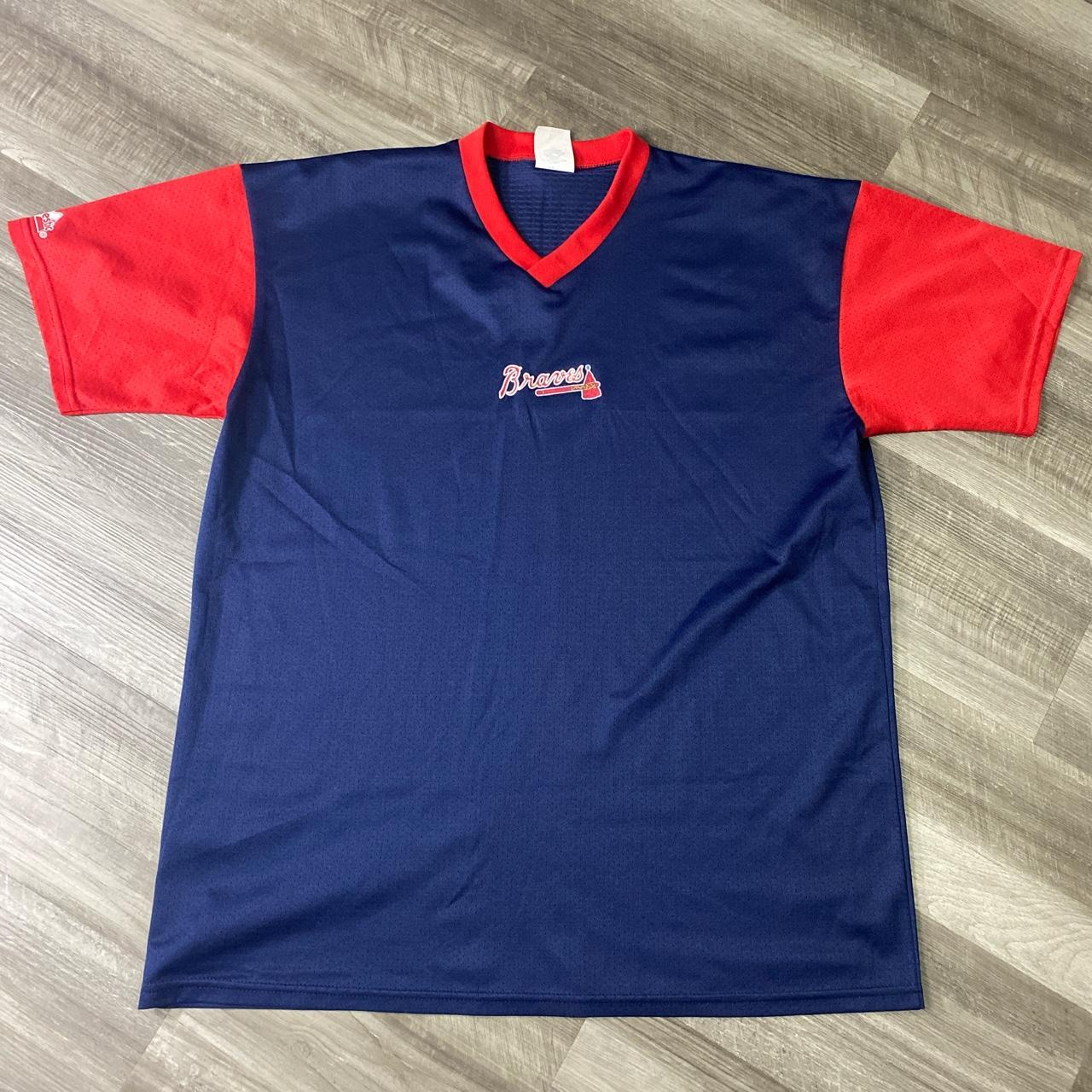 Vintage 90s Atlanta Braves Jersey Size Medium Made - Depop