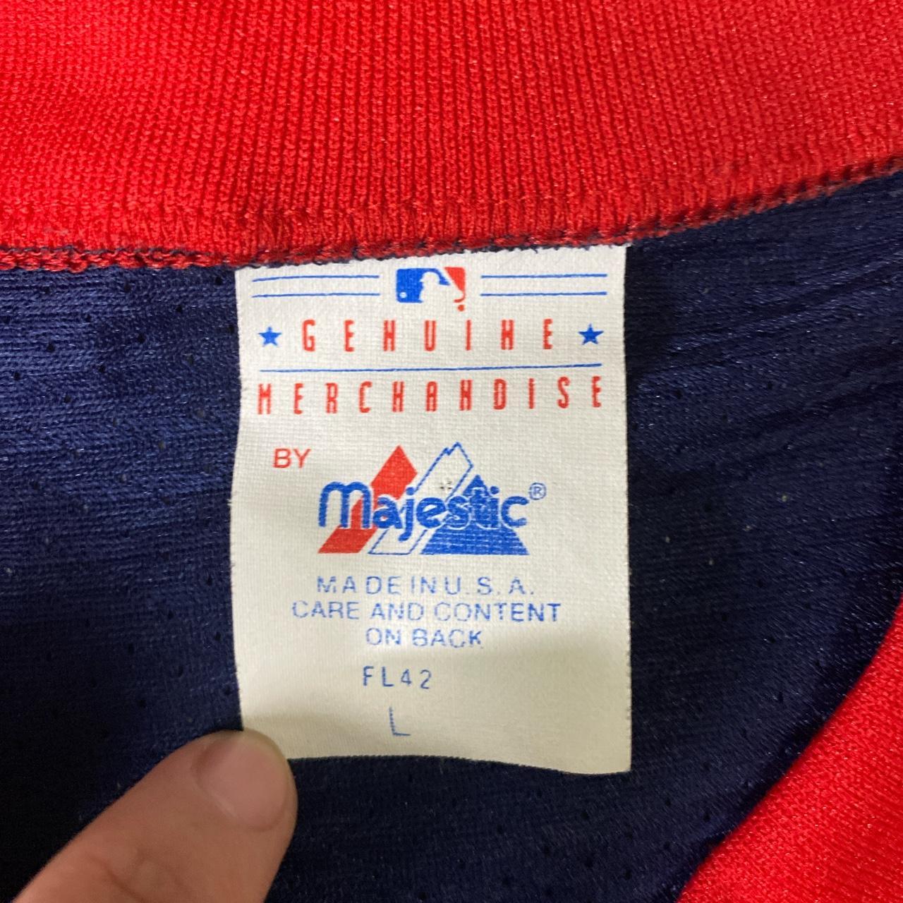 Size small Retro Throwback Braves Jersey Mitchell & - Depop