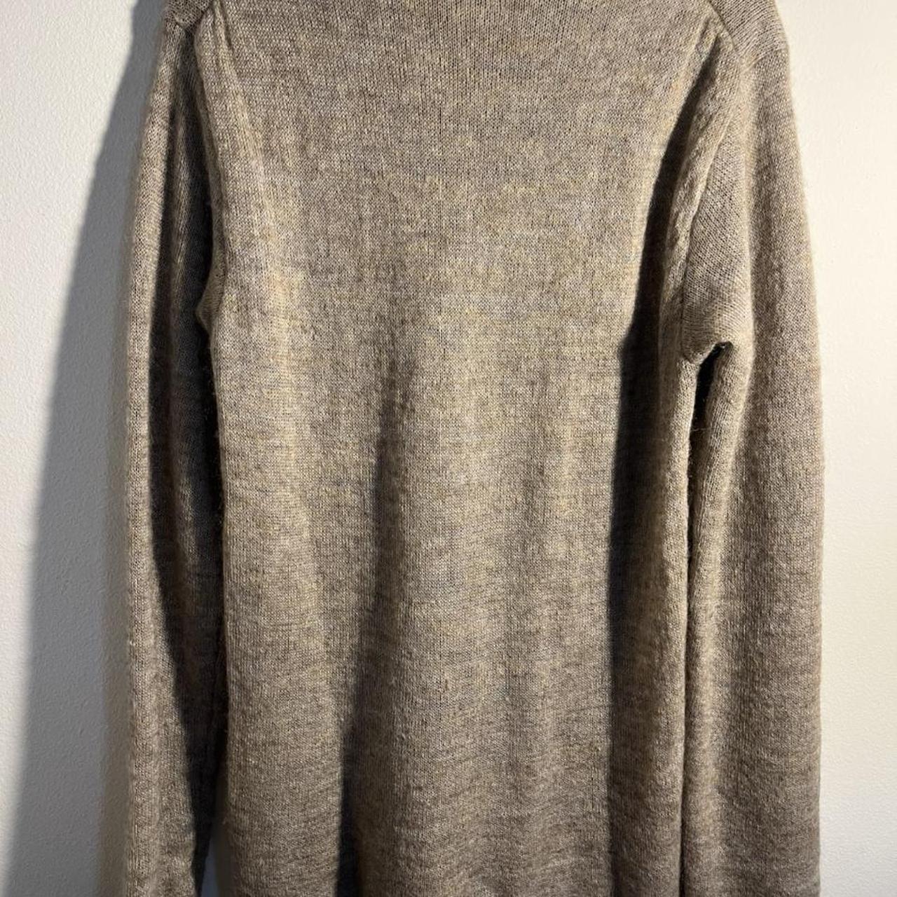 Yohji Yamamoto Women's Cream and Brown Jumper | Depop