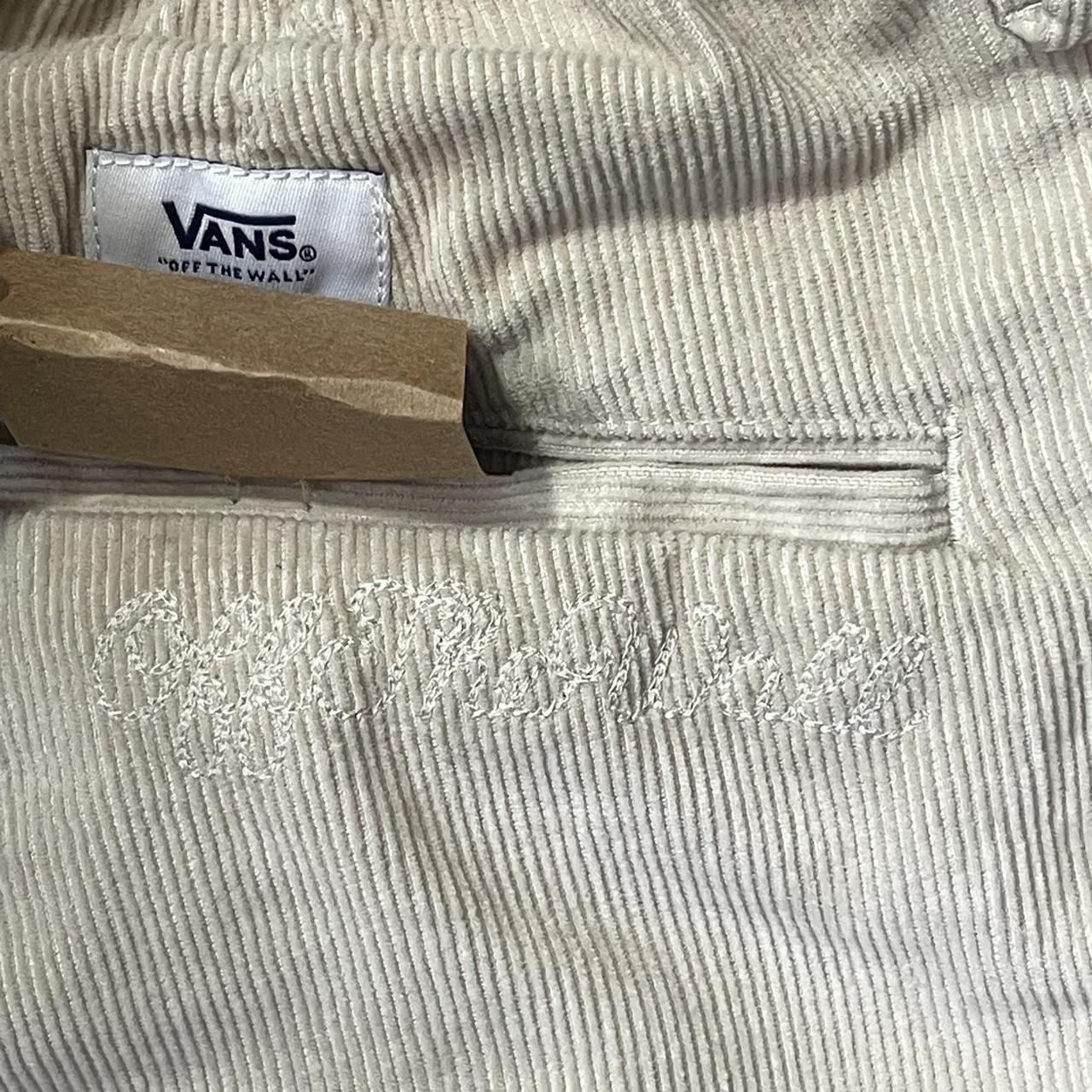 Vans Men's Cream and White Trousers | Depop