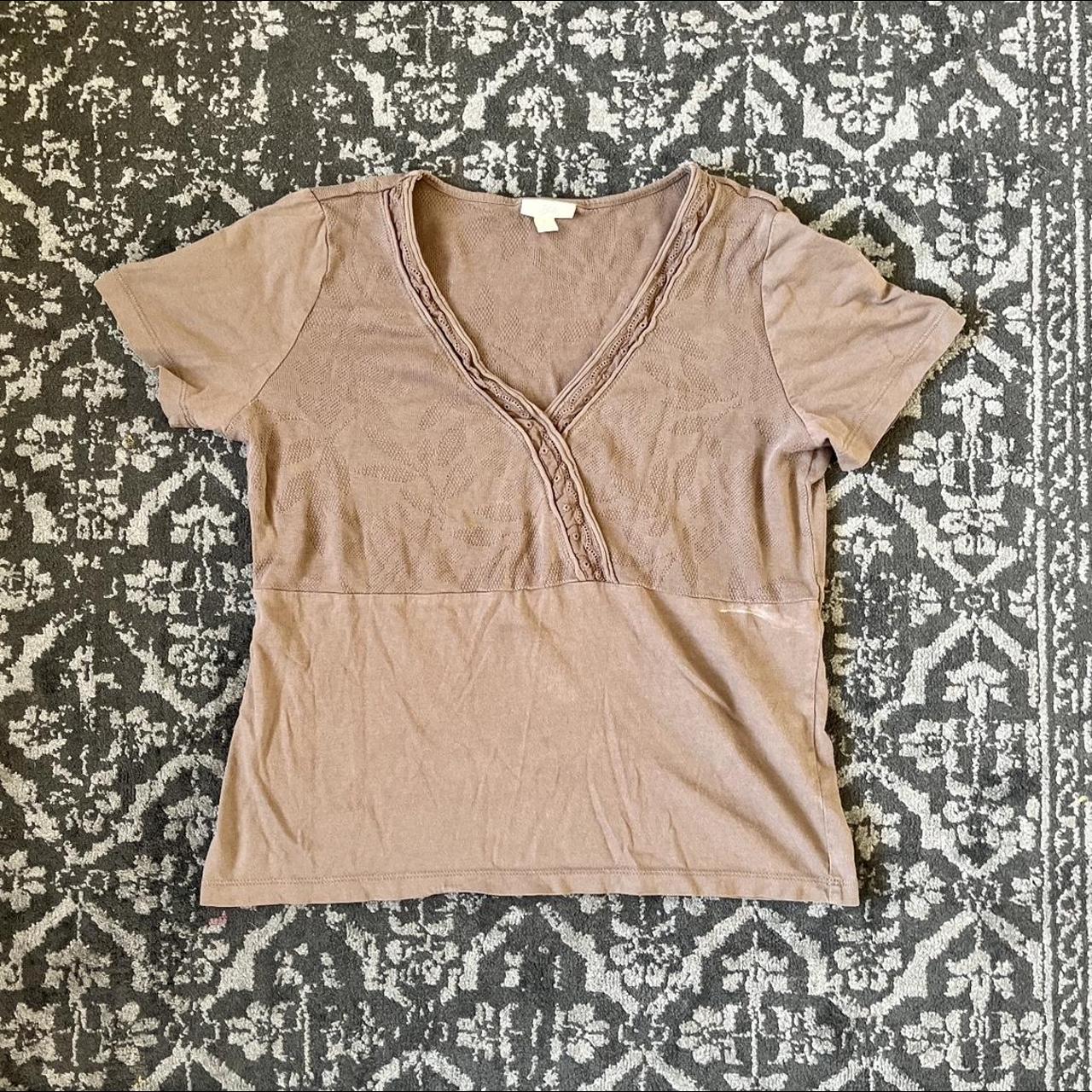 J. Jill Women's Brown Shirt Depop