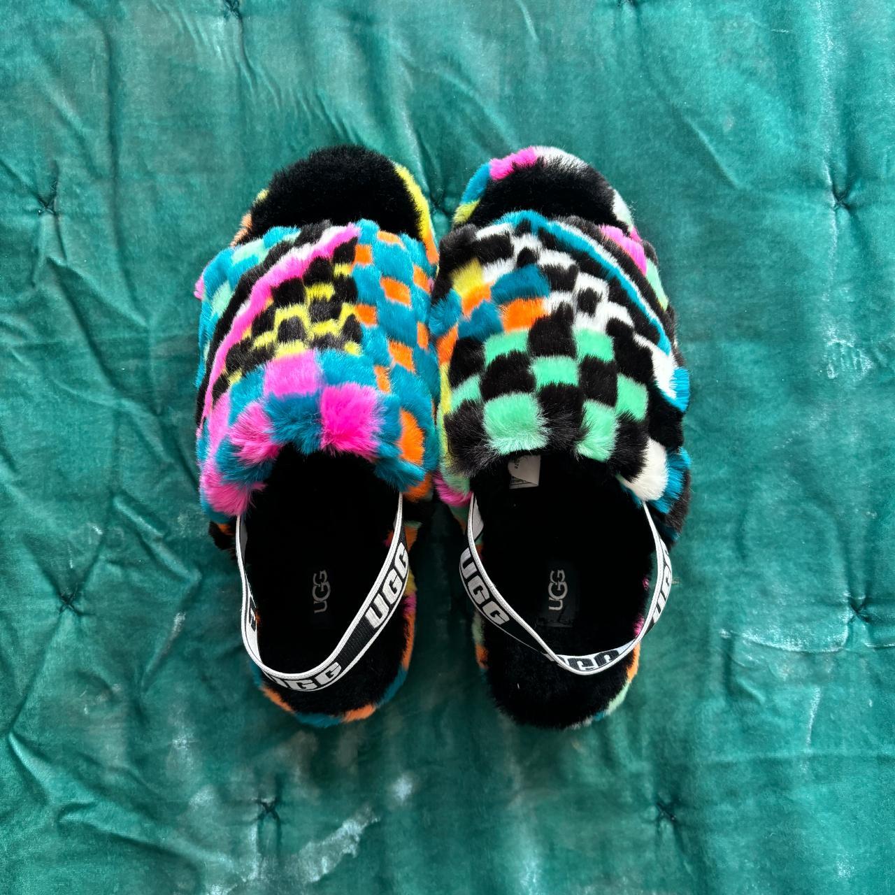 Multicolor ugg slippers hotsell