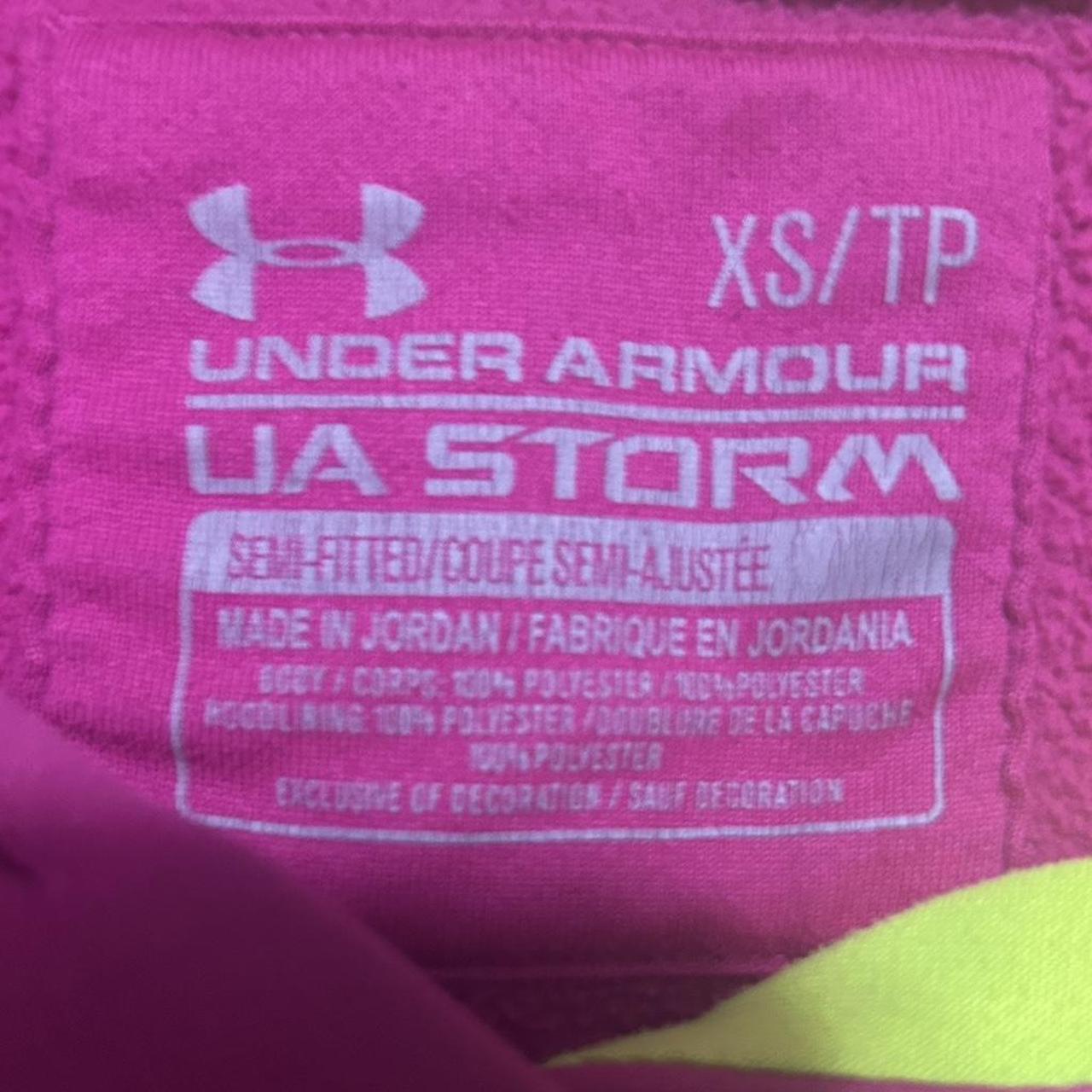 Under Armour Hoodie Women Small Pink Storm - Depop