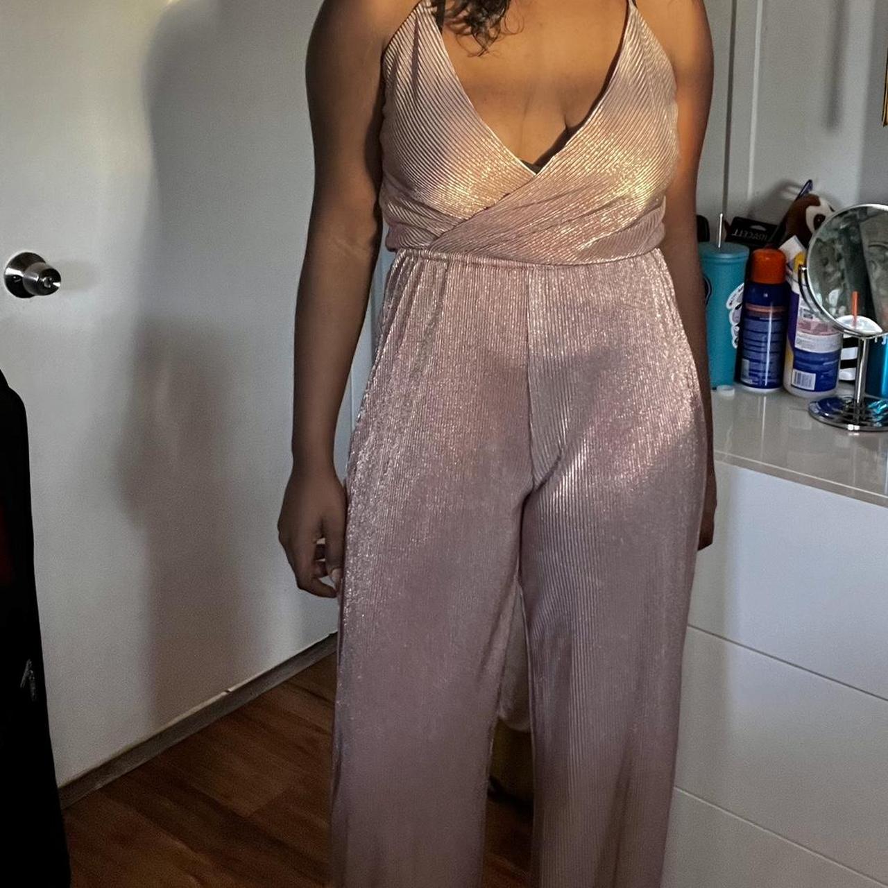 charlotte russe pink jumpsuit