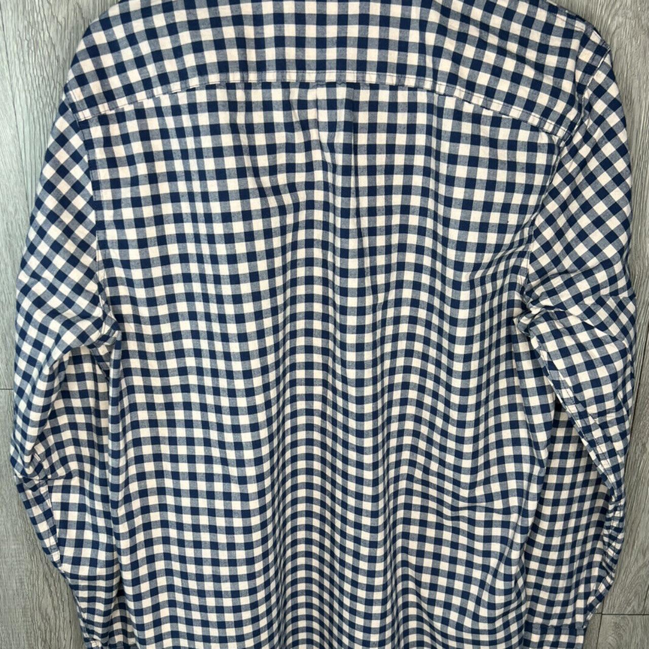 Checked Abercrombie & Fitch long sleeved shirt,... - Depop