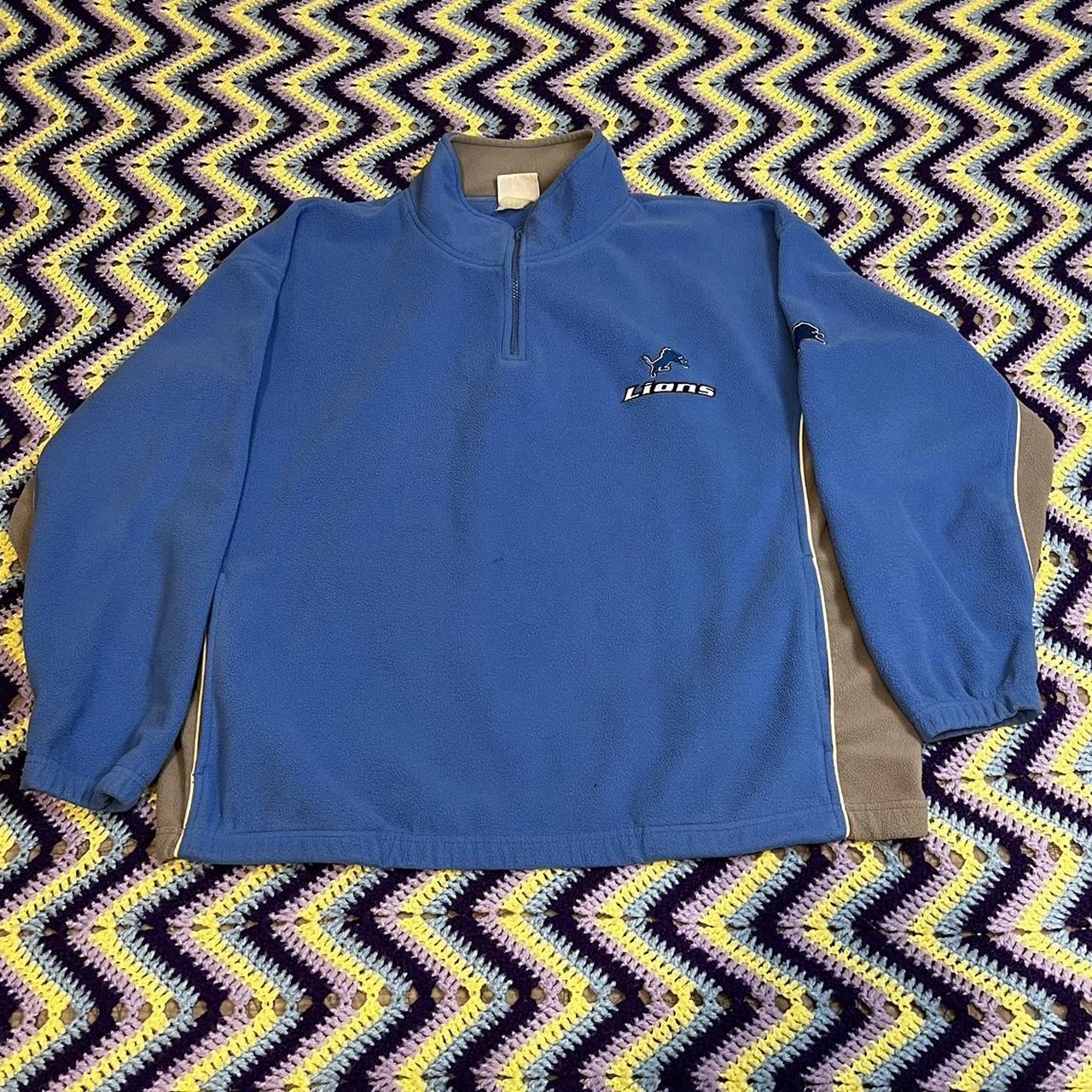 Nike Detroit Lions sideline pullover. Half - Depop