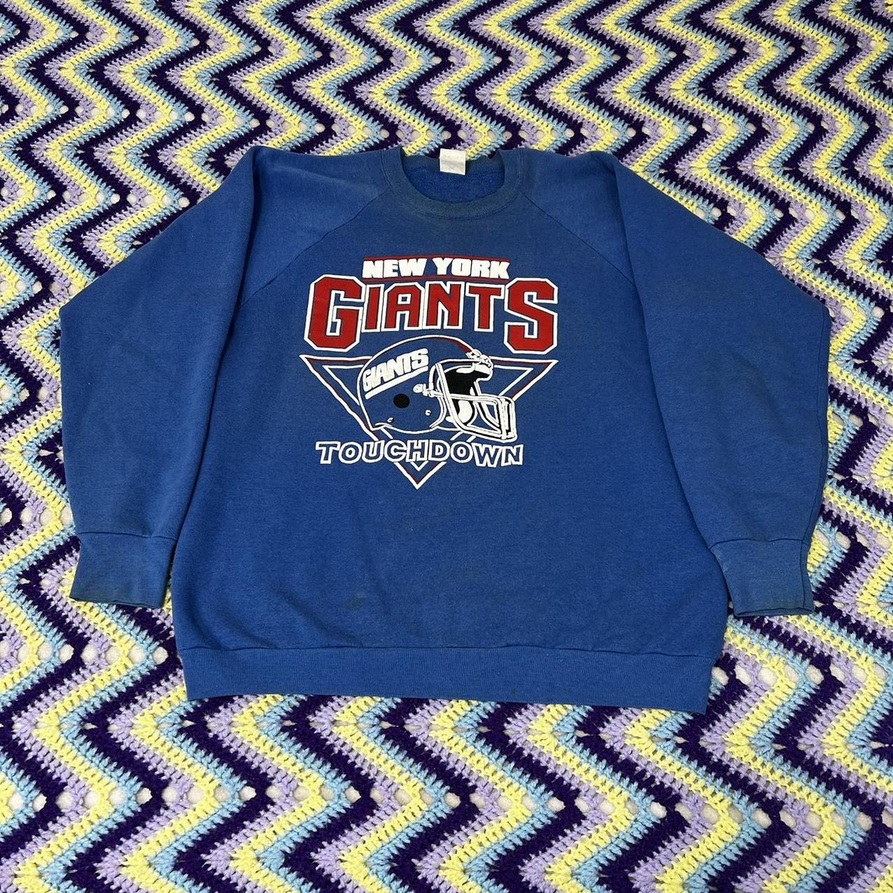 New York Giants Vintage Crewneck Size: Women's - Depop