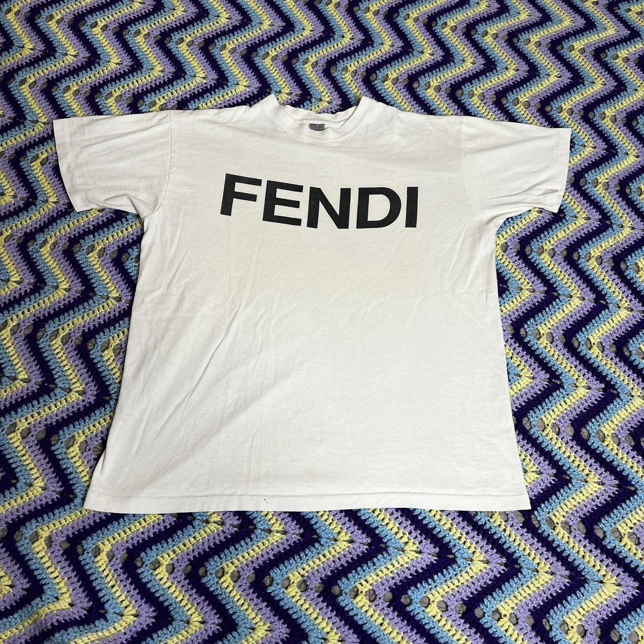 Fendi Men's White T-shirt