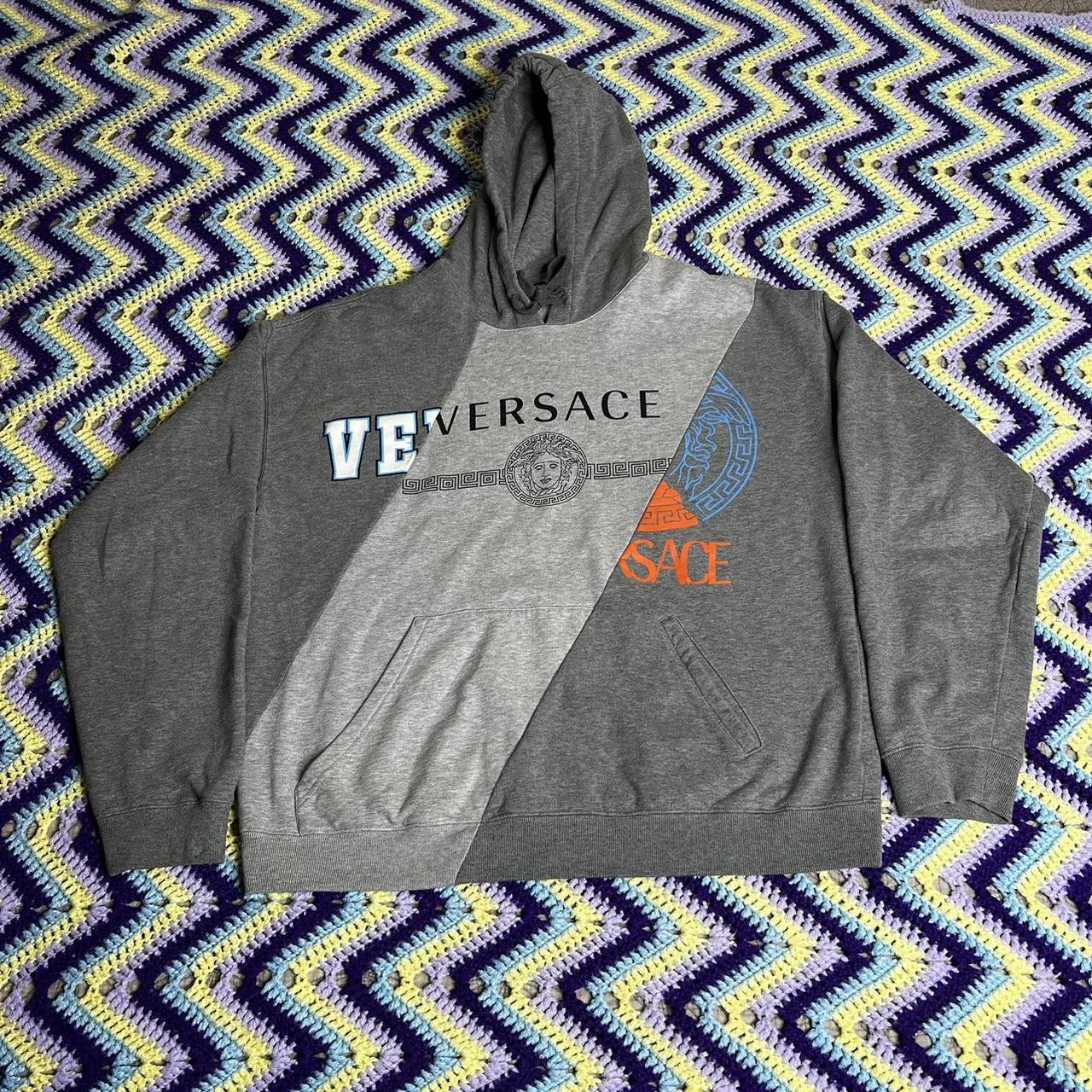 Grey on sale versace hoodie