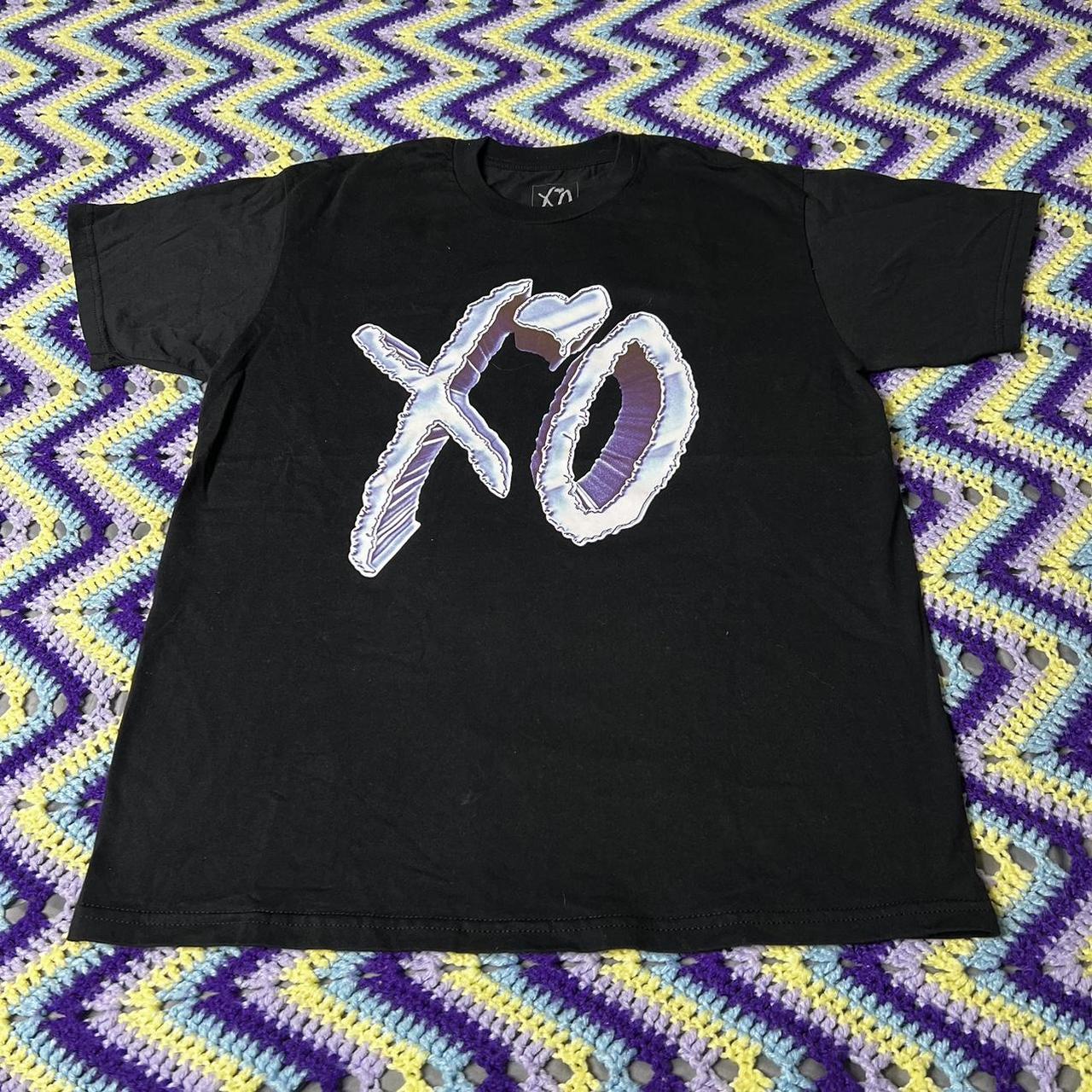 The Weeknd Dawn FM Chrome XO Logo T Shirt Size Large Depop