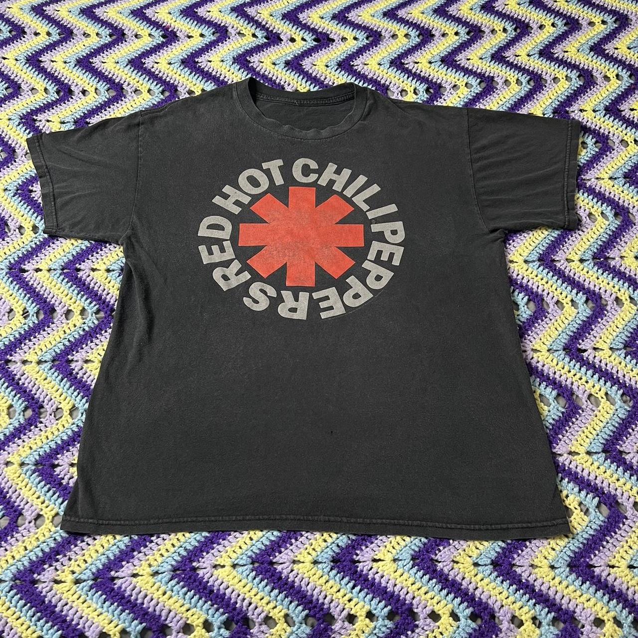 Vintage Red Hot Chili Peppers Shirt Mens L Black... - Depop