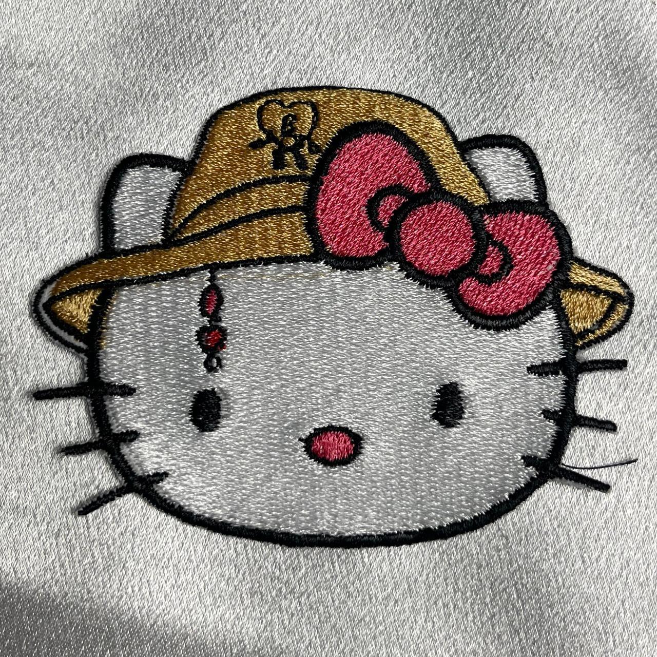Hello Kitty Patch White Phone Embroidered Iron On