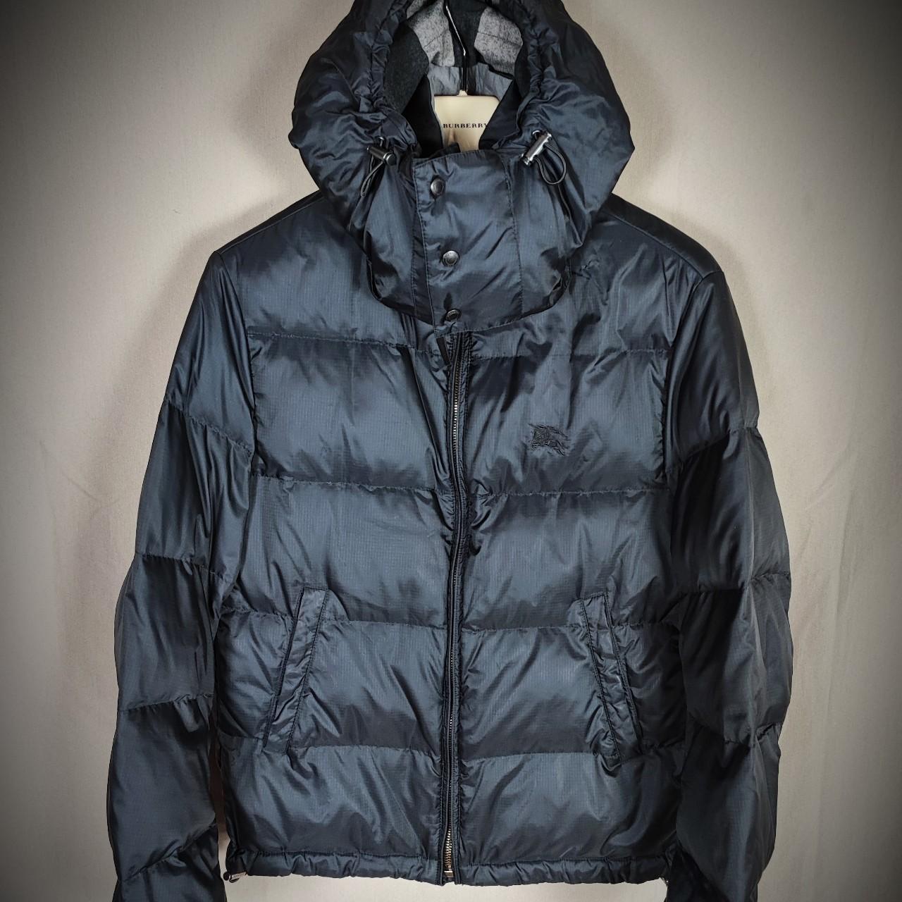 Puffer Jacket Detachable hoodie Size L Black Retail | Depop