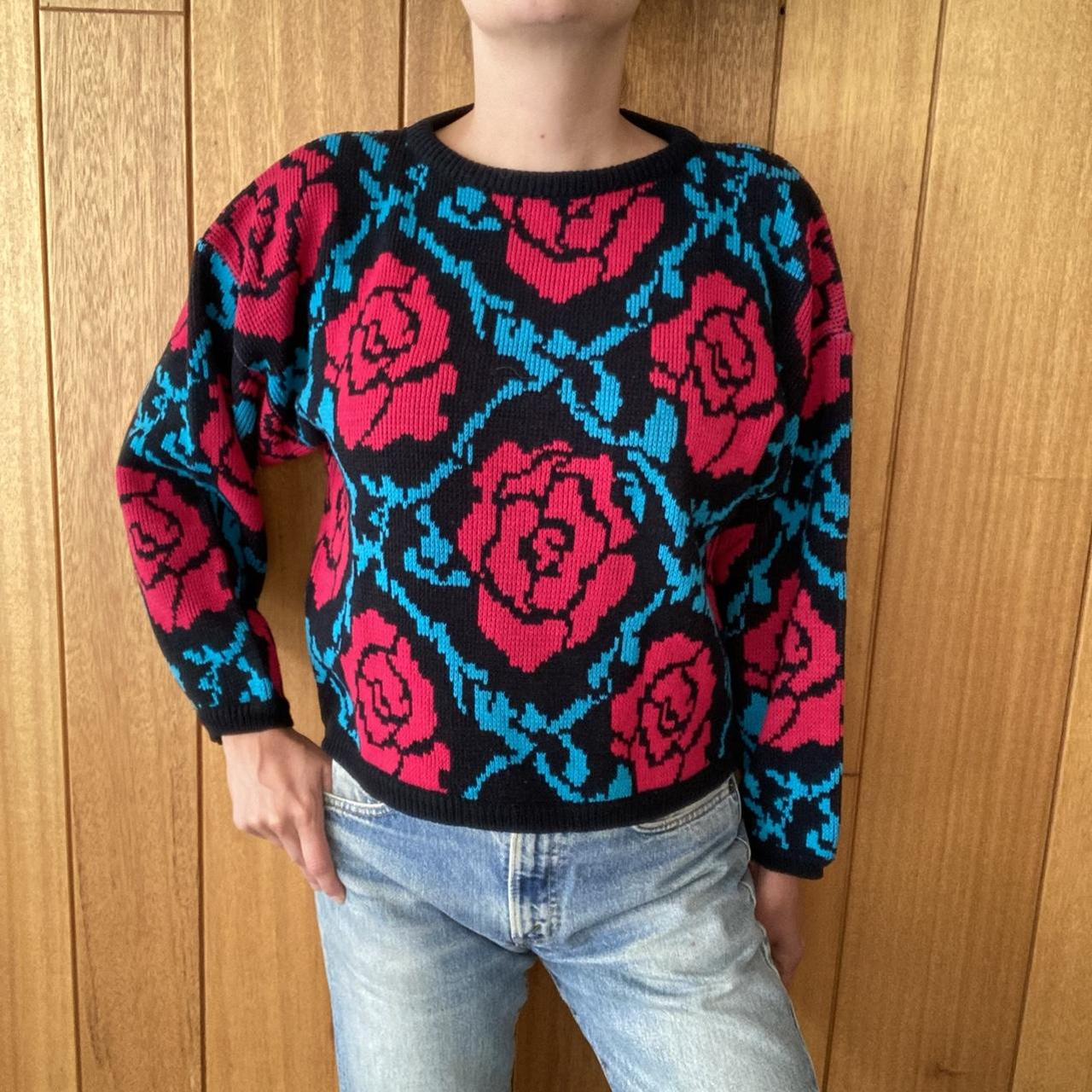 Pink rose vintage discount sweater