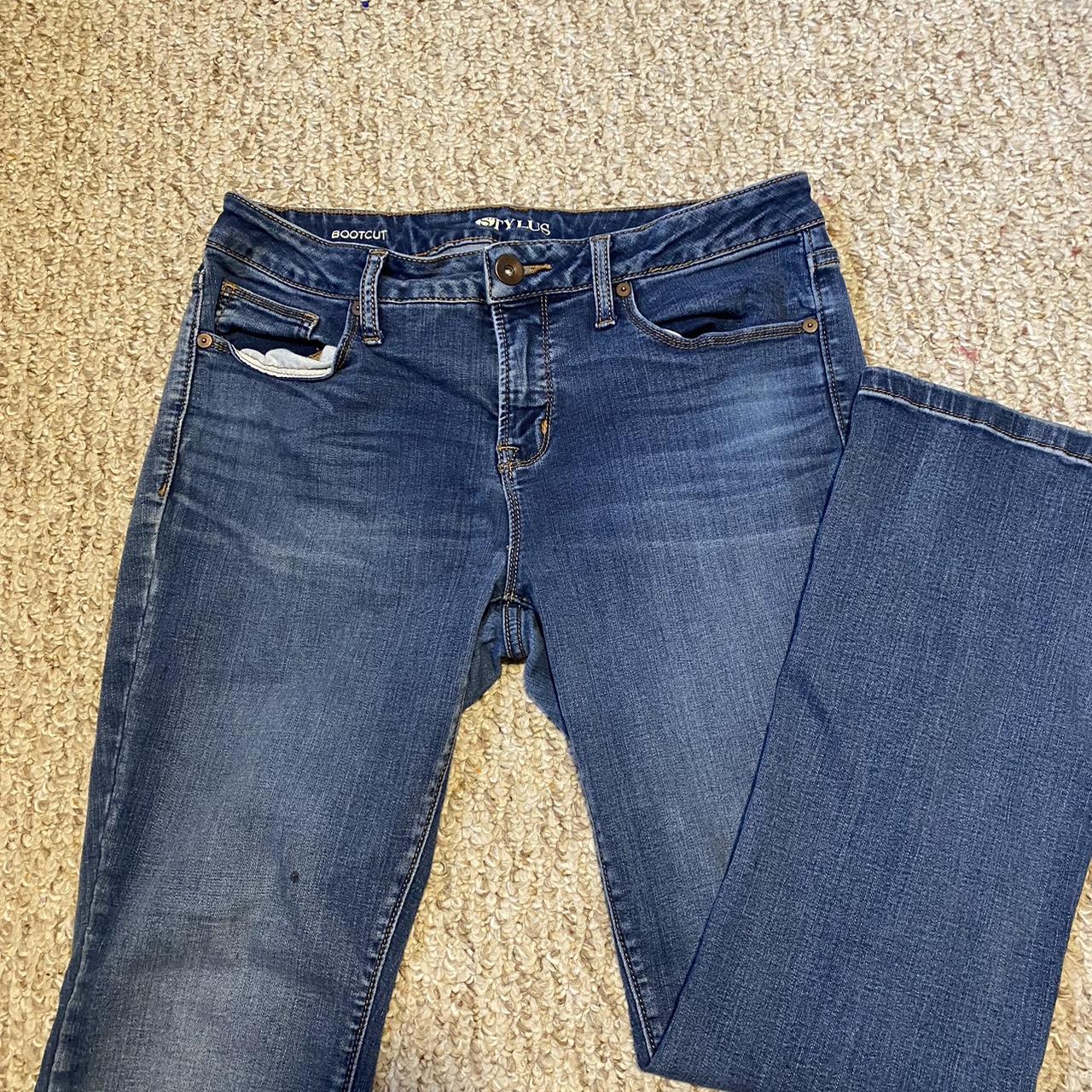 Stylus bootcut low-rise jeans Size : 31W - Depop