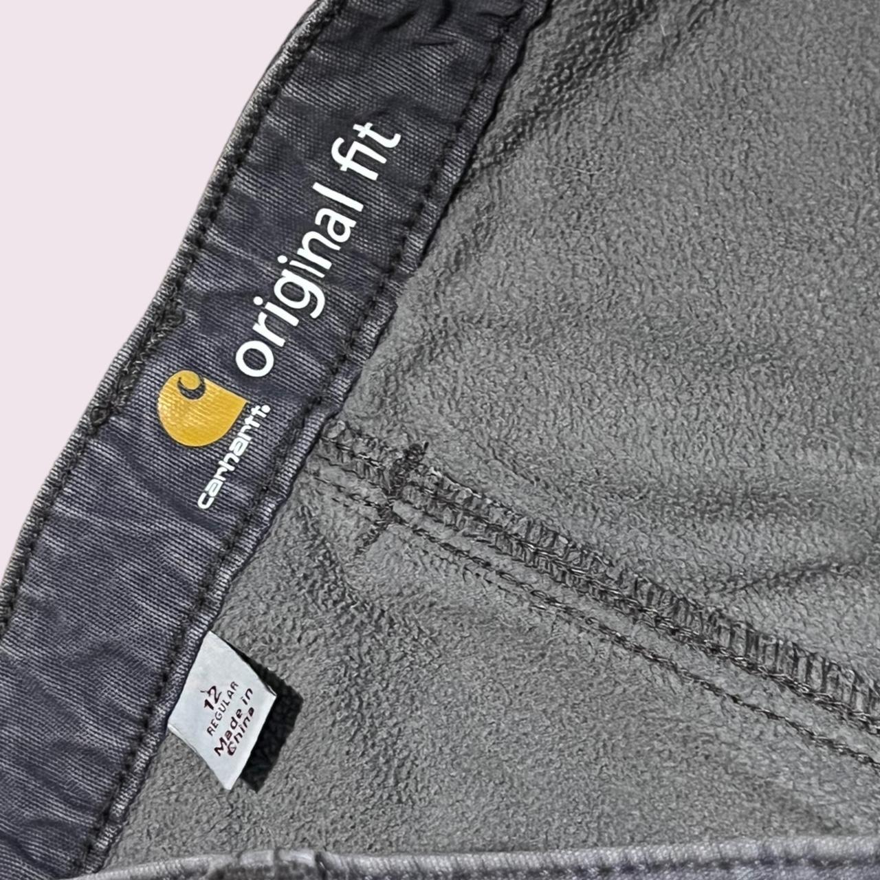 Carhartt grey fleece lined original fit work pants