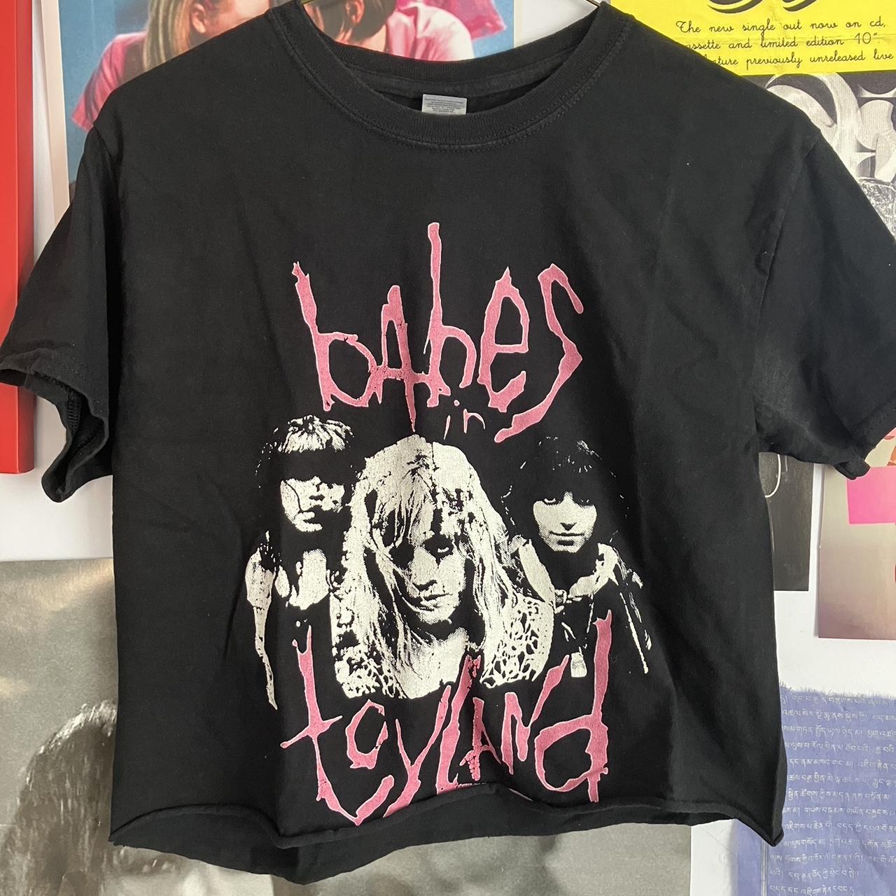 babes in toyland cropped t shirt branded for... - Depop