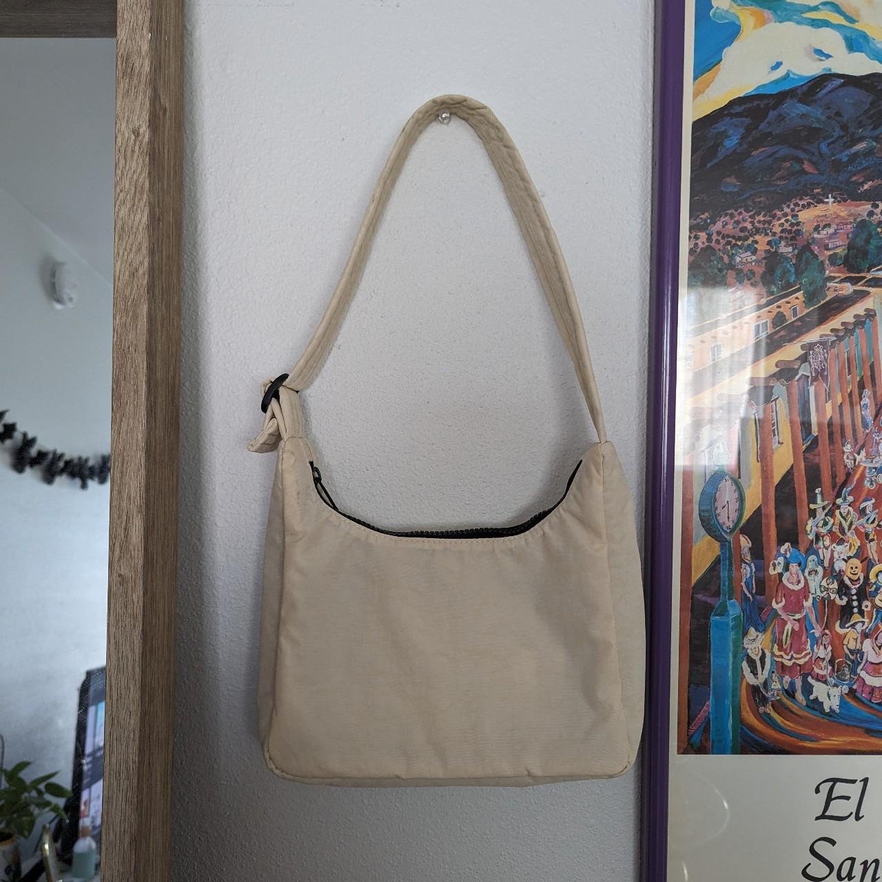 BAGGU Ivory Mini Ivory Shoulder Bag - Depop