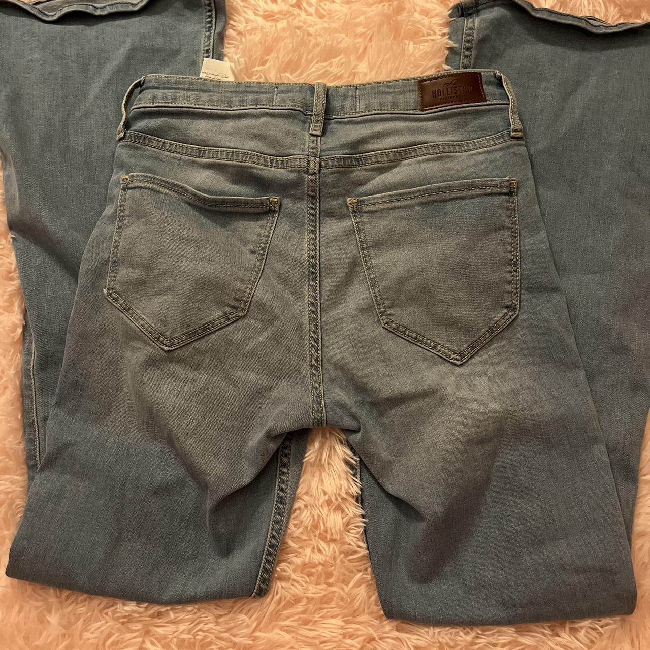 hollister flare jeans! - so cute and comfy - w 28,... - Depop