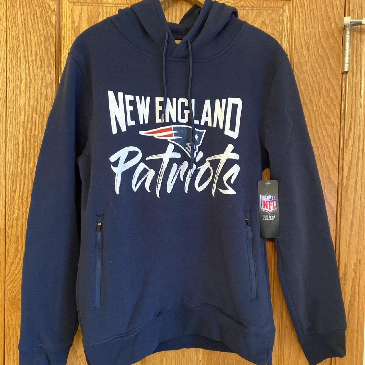 New England patriots hoodie men's large sweatshirt - Depop