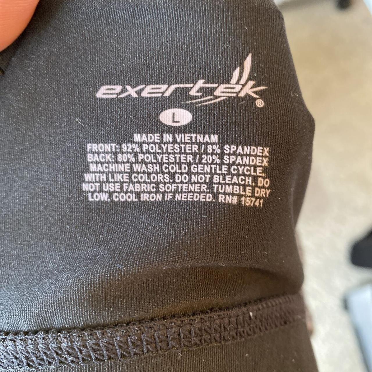 Exertek Sports Bra Black Size L Nylon Spandex - Depop