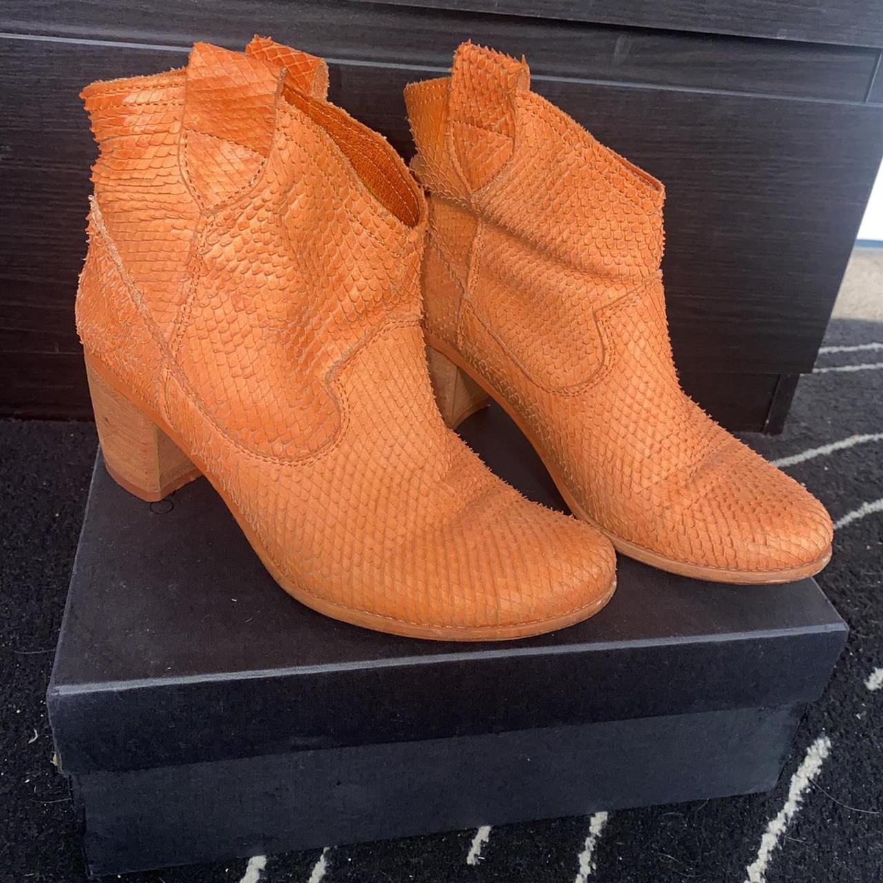 Windsor Smith Burnt Orange Boots European... Depop