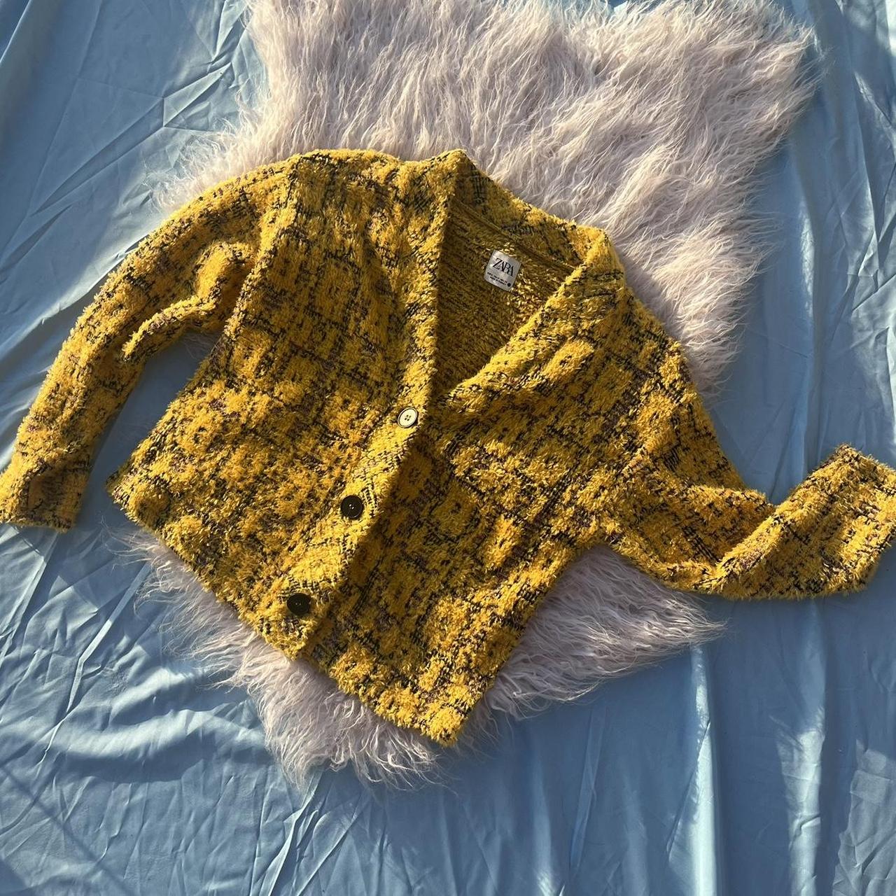 Zara 2024 mustard cardigan