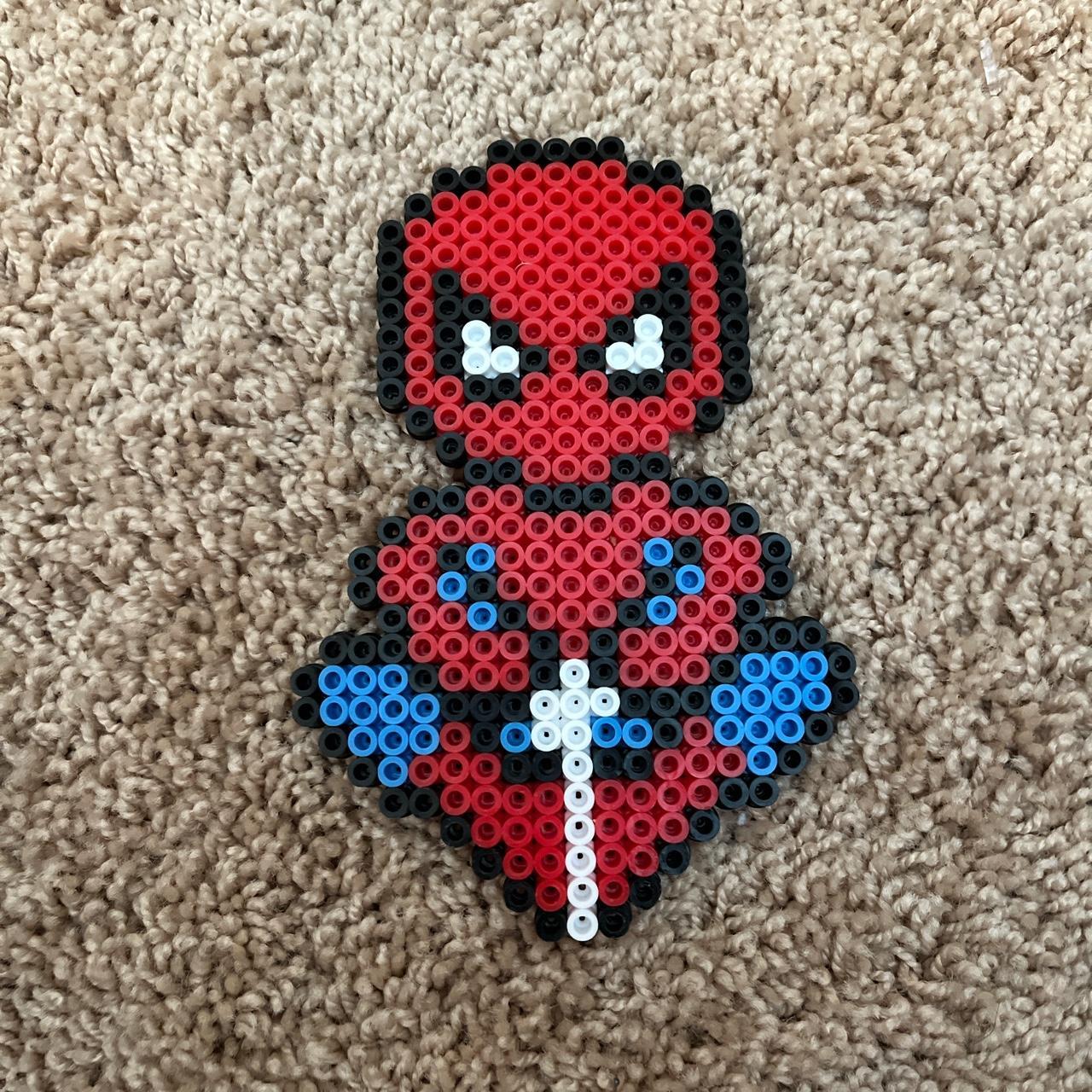 Spiderman logo online perler beads